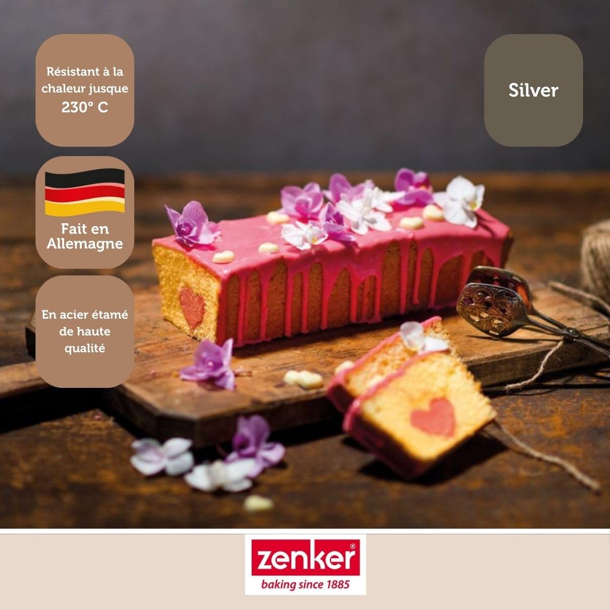 zenker-energy-6813-moule-cake-acier-tam-25-5-cm image 7
