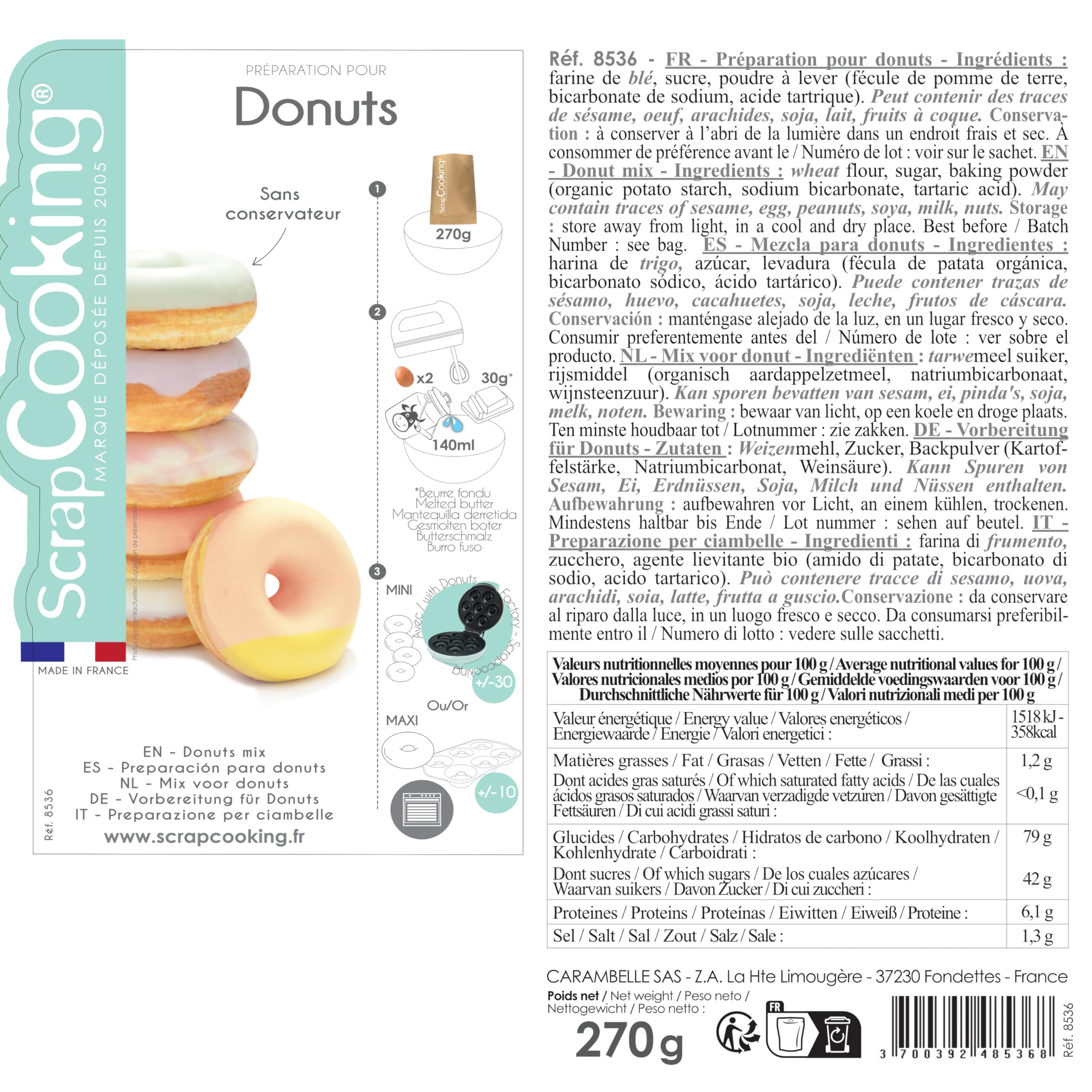 scrapcooking-pr-paration-donuts-270g-mix-p-tissier-8536 image 8