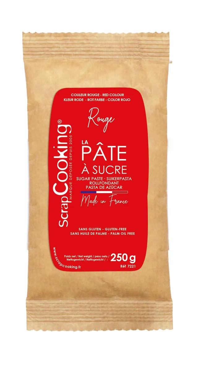 scrapcooking-p-tes-sucre-rouge-250-g-vanille-pro image 1