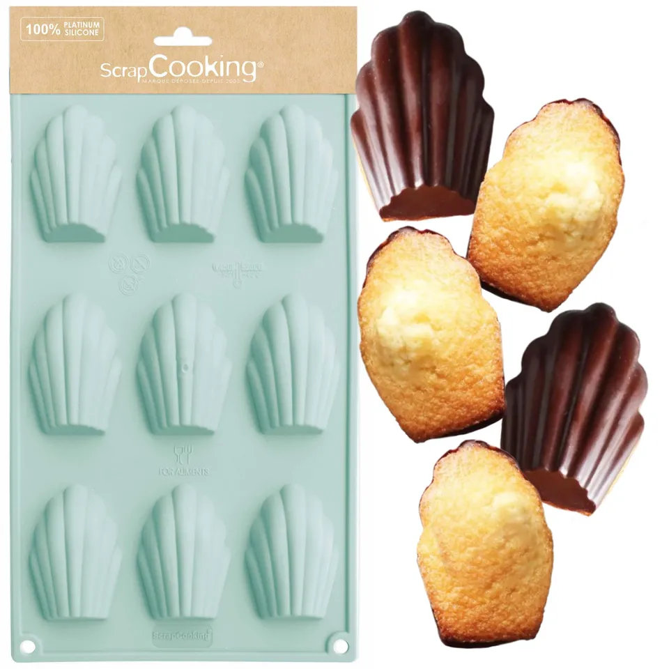 scrapcooking-moules-3115-moule-madeleines-silicone-9-vert image 1