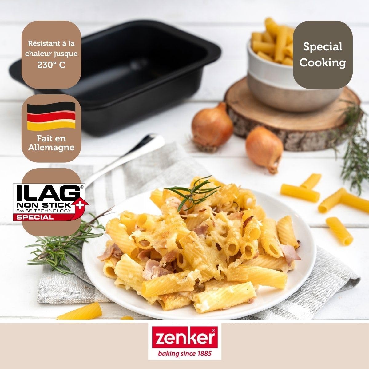 zenker-special-cooking-moule-four-rectangulaire-24-cm-antiadh-sif image 6