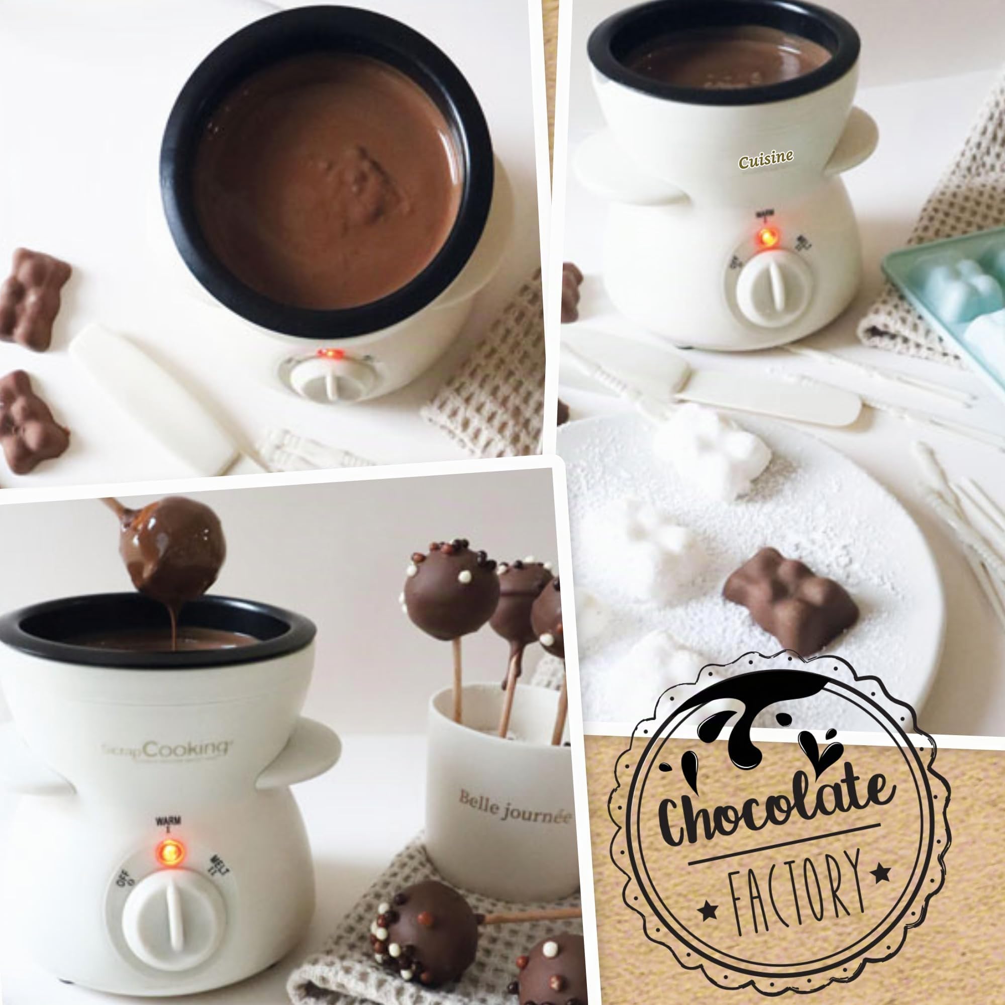 scrapcooking-appareils-chocolate-factory-fondue-chocolat-25-w-2-4-pers image 7