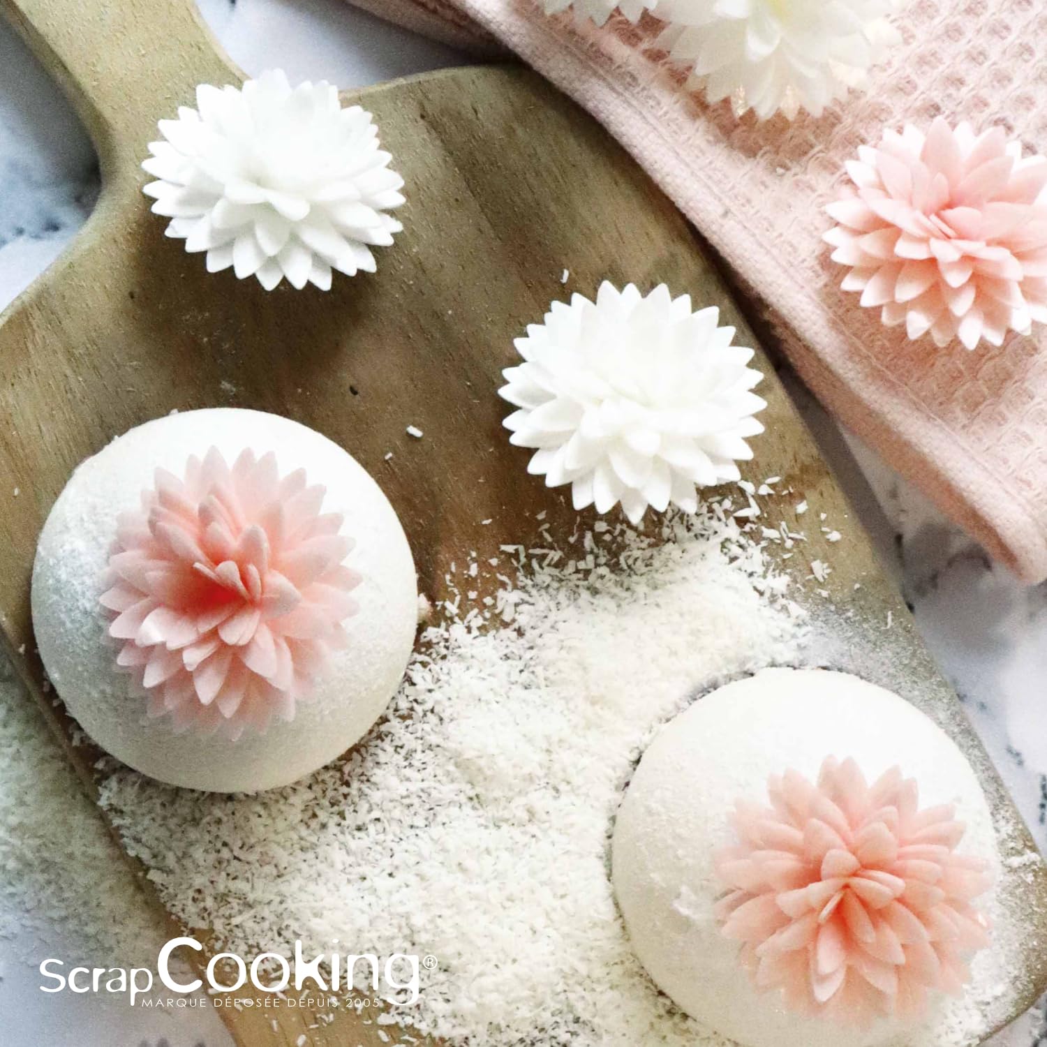 scrapcooking-d-corations-5-dahlias-2297-fleur-comestible-rose-pastel image 4