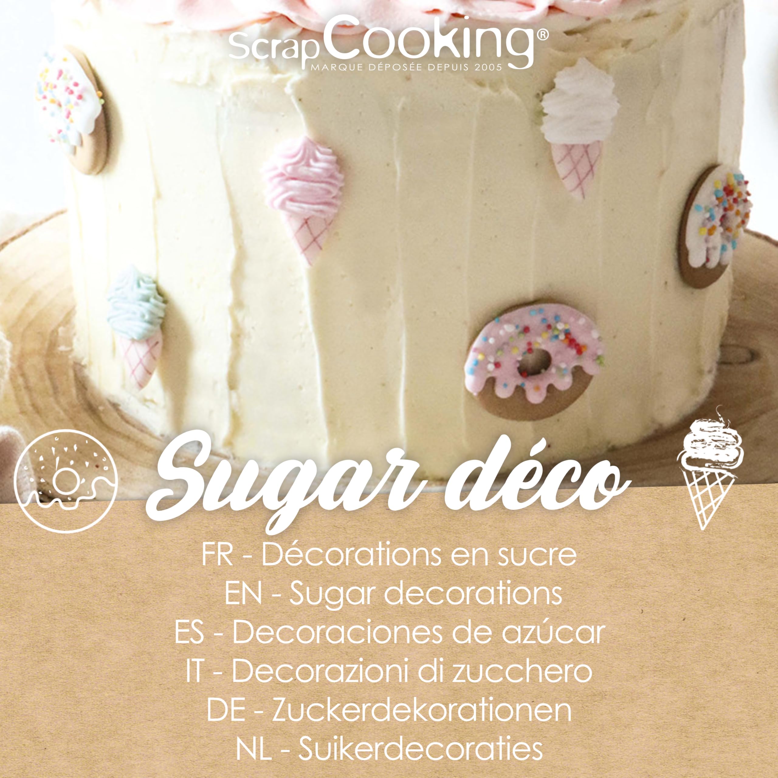scrapcooking-d-corations-d-cosucres-donuts-glaces-7-pi-ces image 2