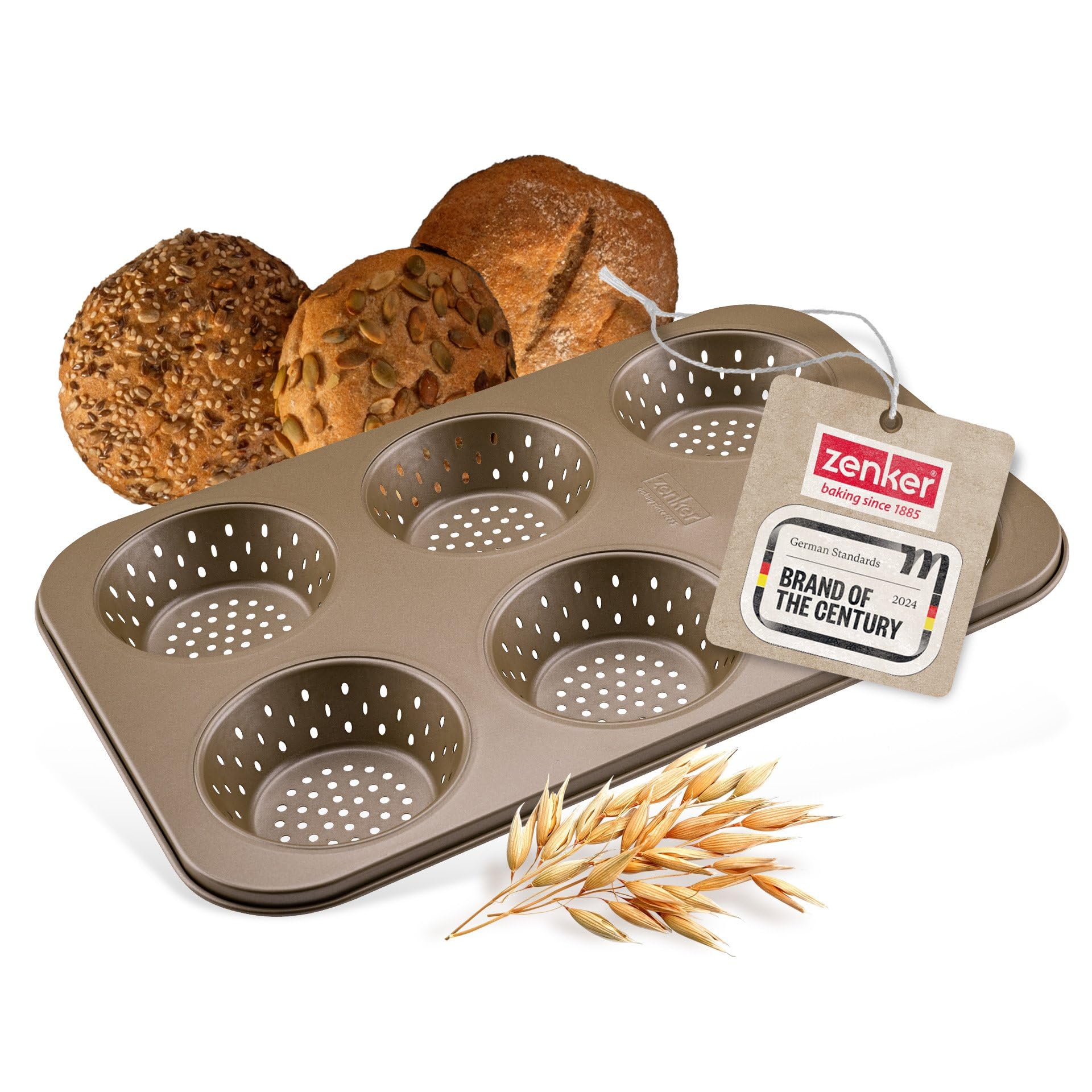 zenker-dein-brot-moule-pain-4-mini-baguettes-acier-dor-33-cm image 7