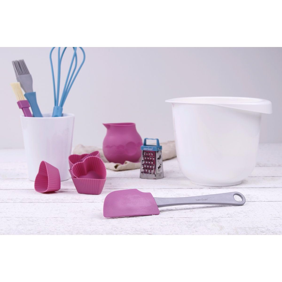zenker-patisserie-27192-spatule-silicone-25-cm-rose image 2