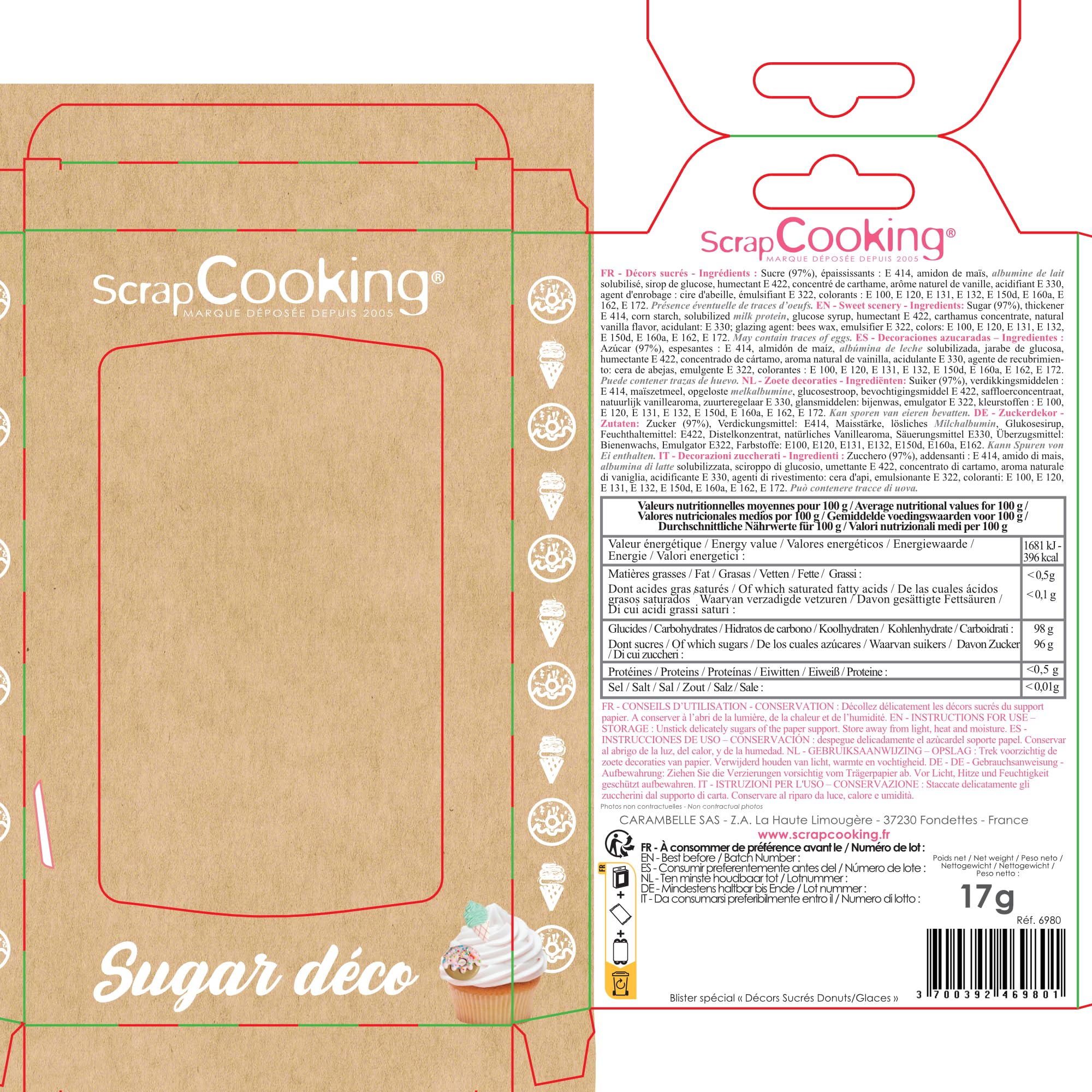 scrapcooking-d-corations-d-cosucres-donuts-glaces-7-pi-ces image 8