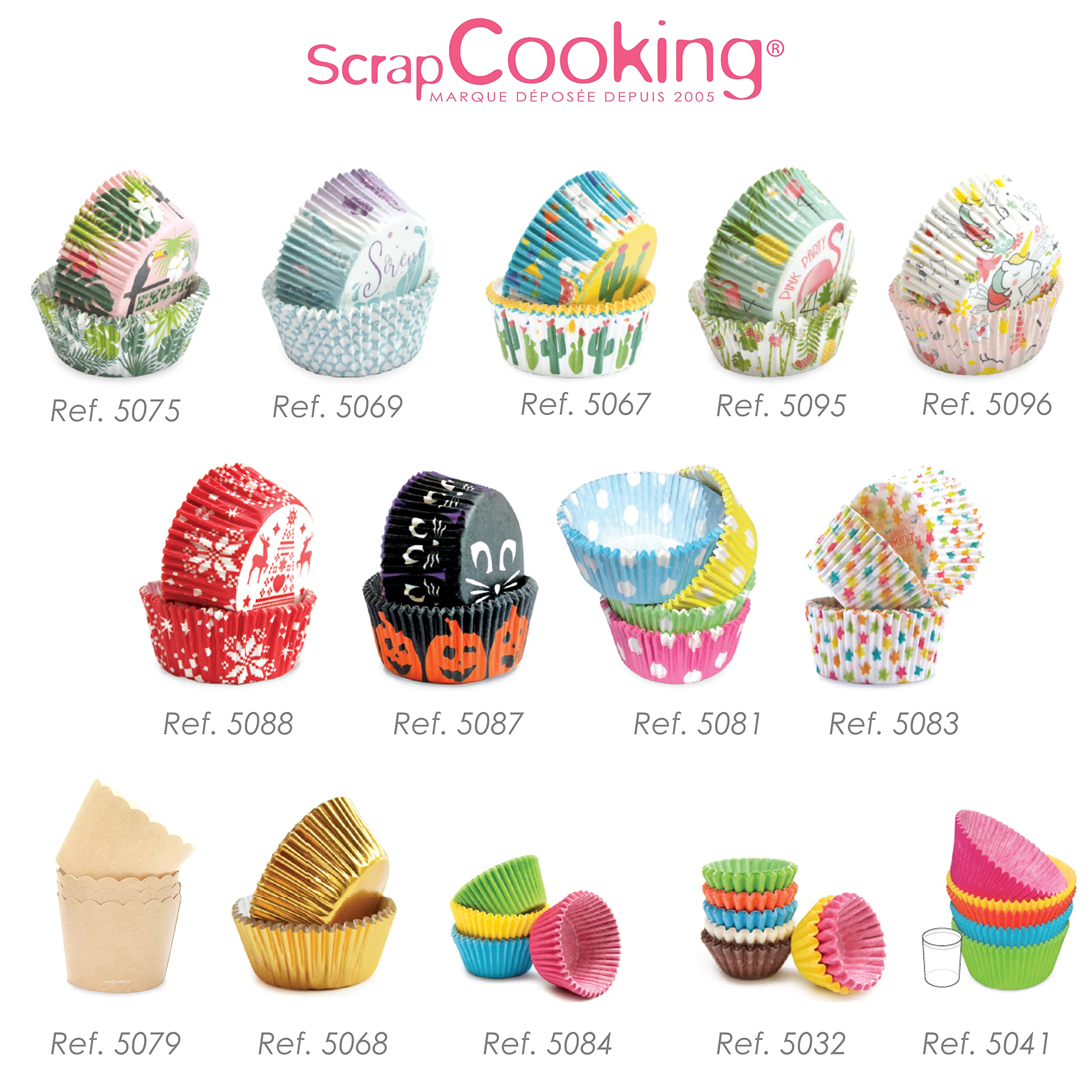 scrapcooking-mat-riel-25-caissettes-5079-moules-cupcakes-kraft image 6