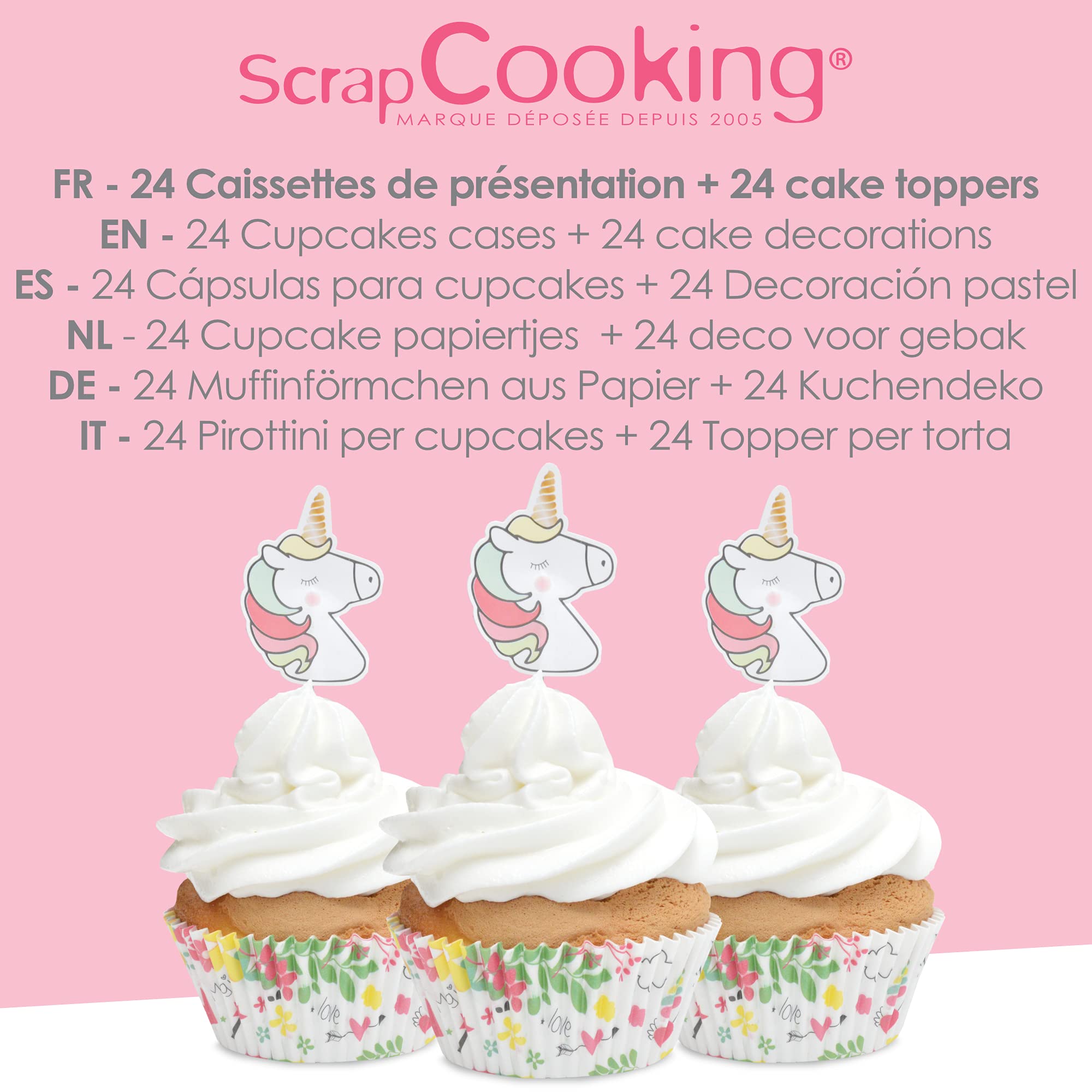 scrapcooking-d-corations-kit-5053-cupcakes-licorne-24-24 image 2