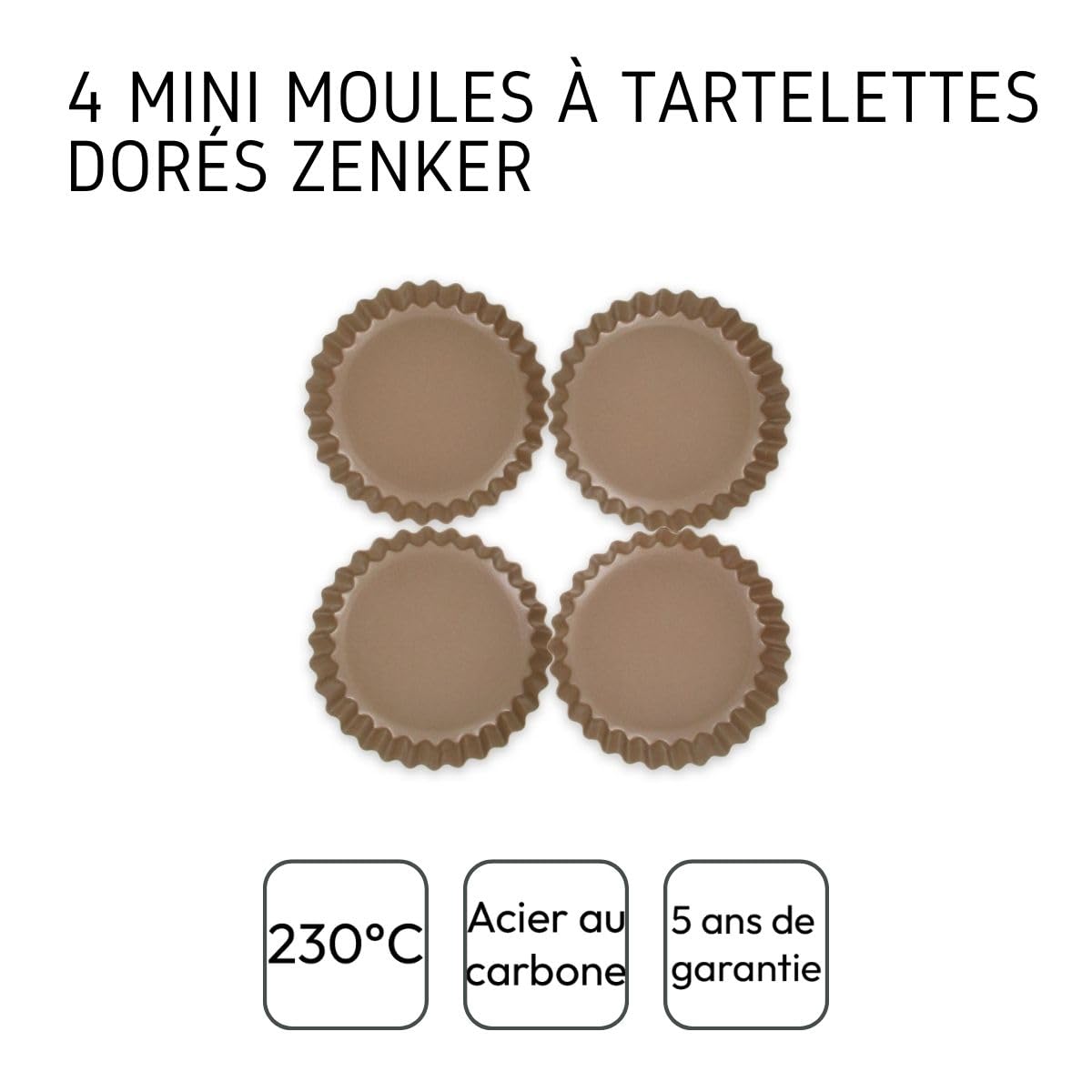 zenker-excellence-687203-moules-tartelettes-dor-s-x4-9-cm image 4