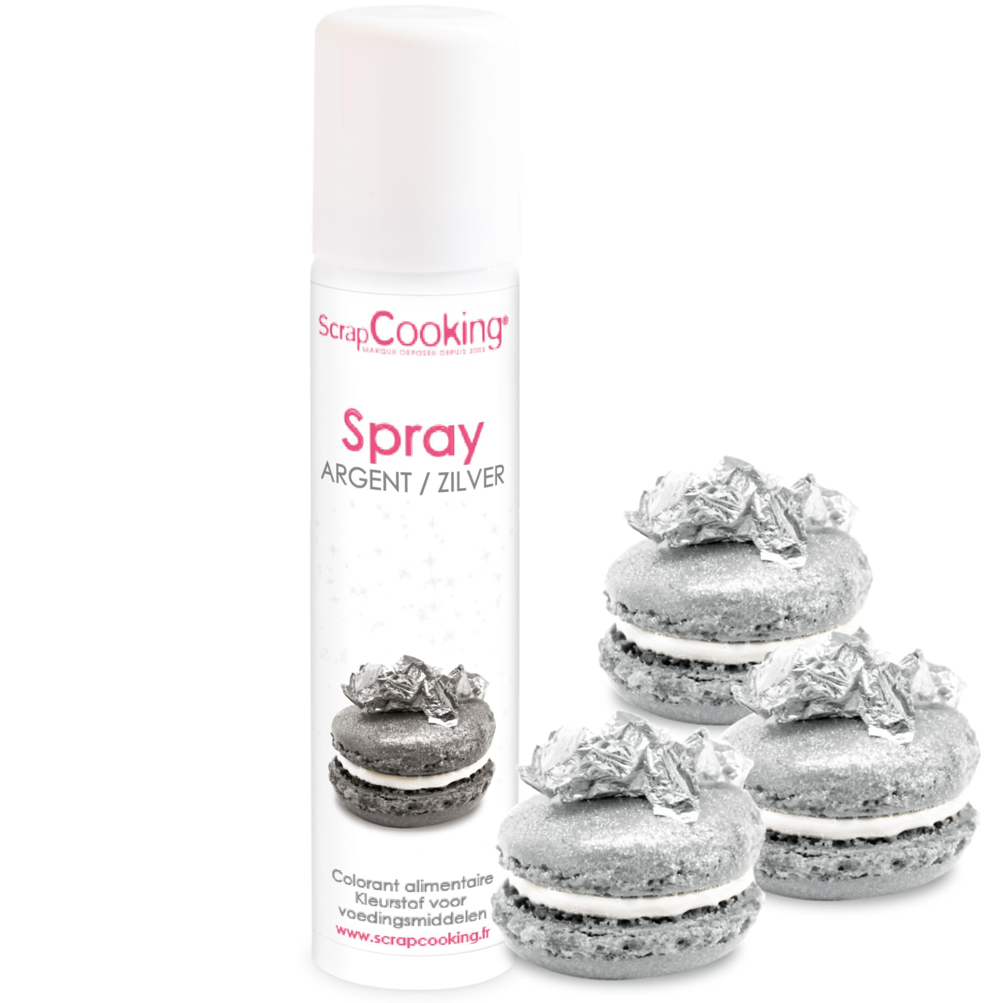 scrapcooking-colorants-spray-argent-4295-colorant-surface-40-ml image 1