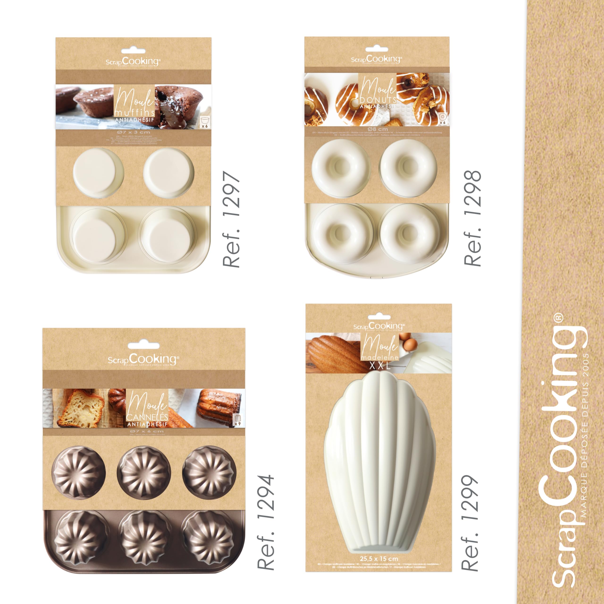 scrapcooking-moules-1297-moule-muffins-6-antiadh-sif-beige image 8