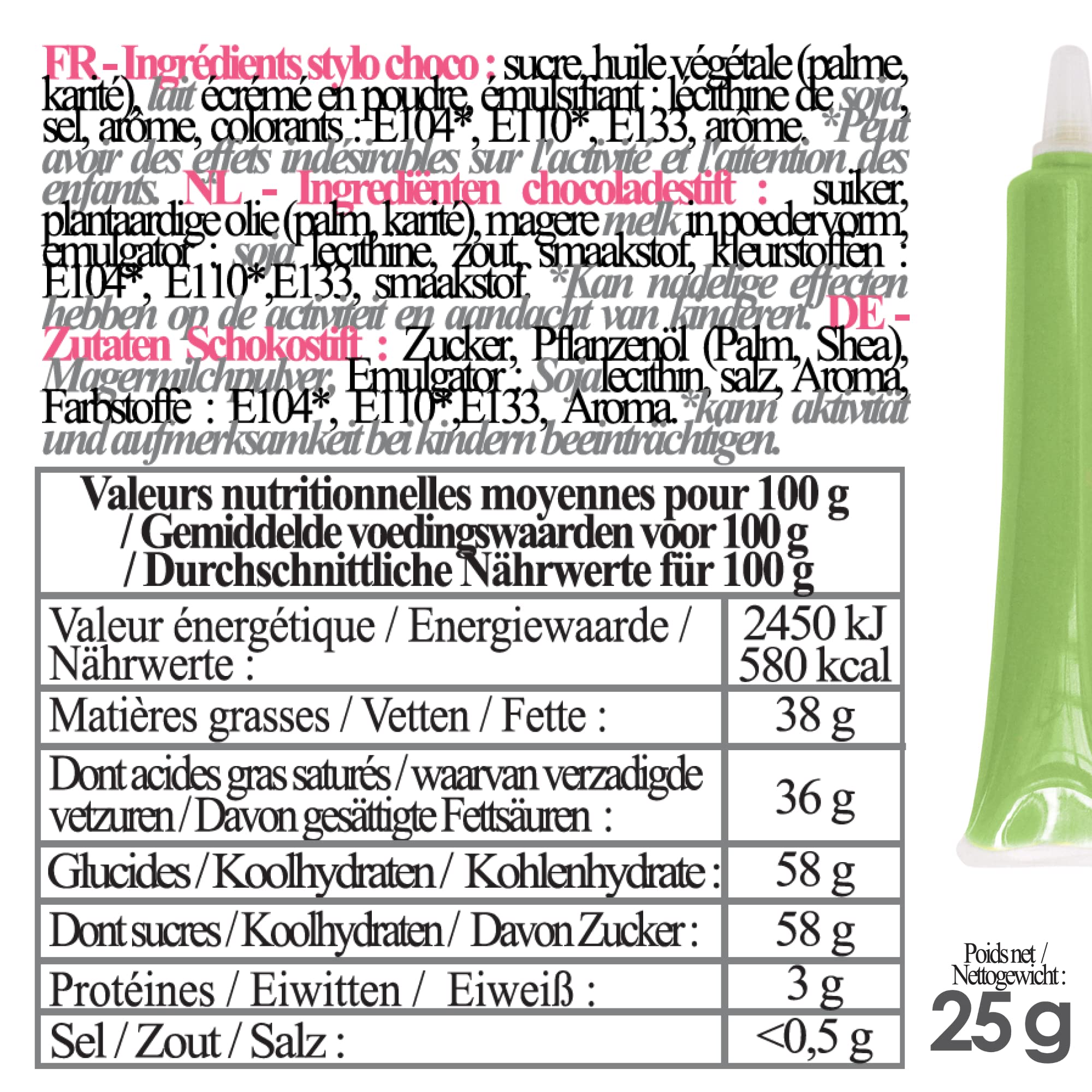 scrapcooking-stylo-choco-vert-clair-25g-d-cor-alimentaire-6805 image 5