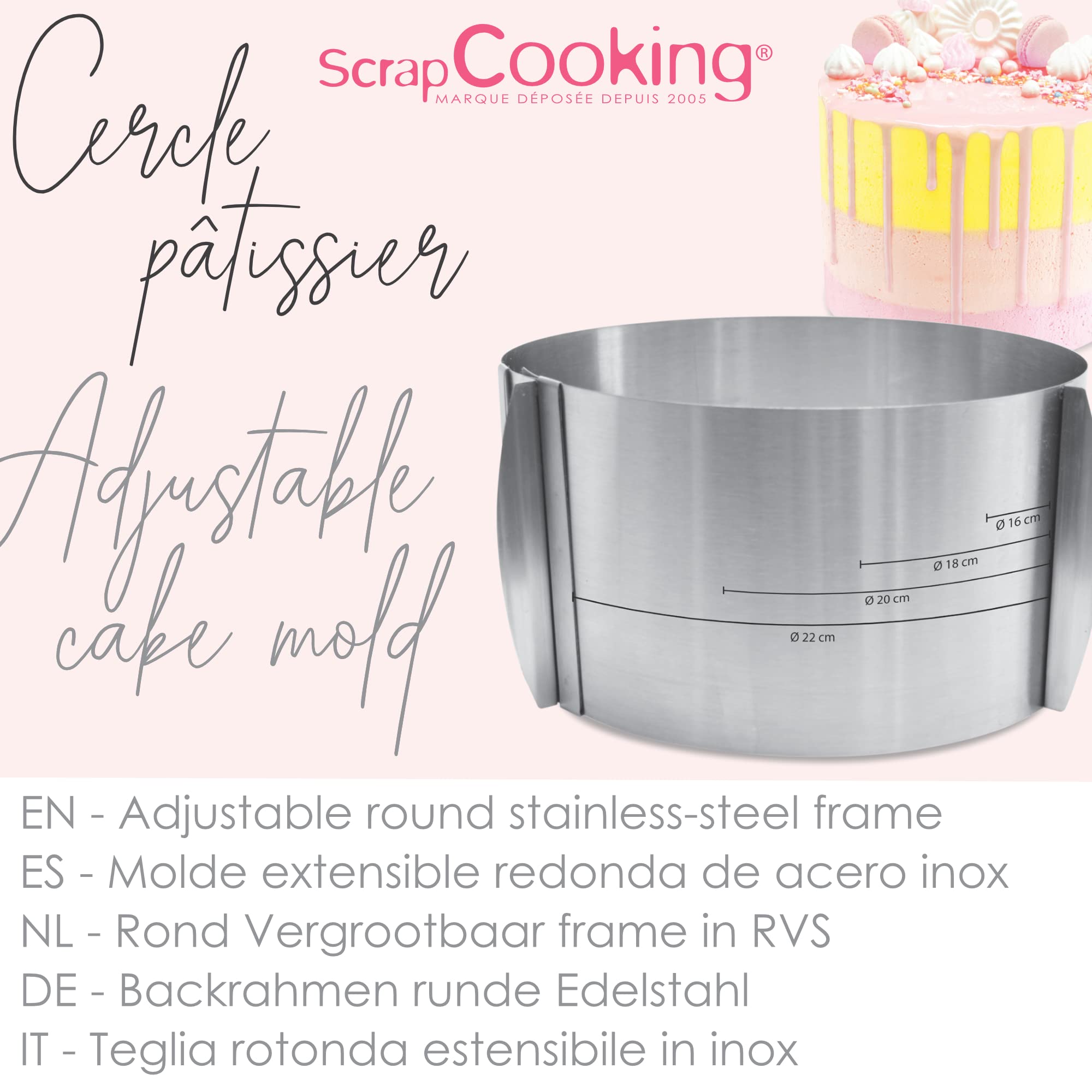 scrapcooking-moules-cercle-p-tisserie-extensible-15-23cm-inox-12cm image 2