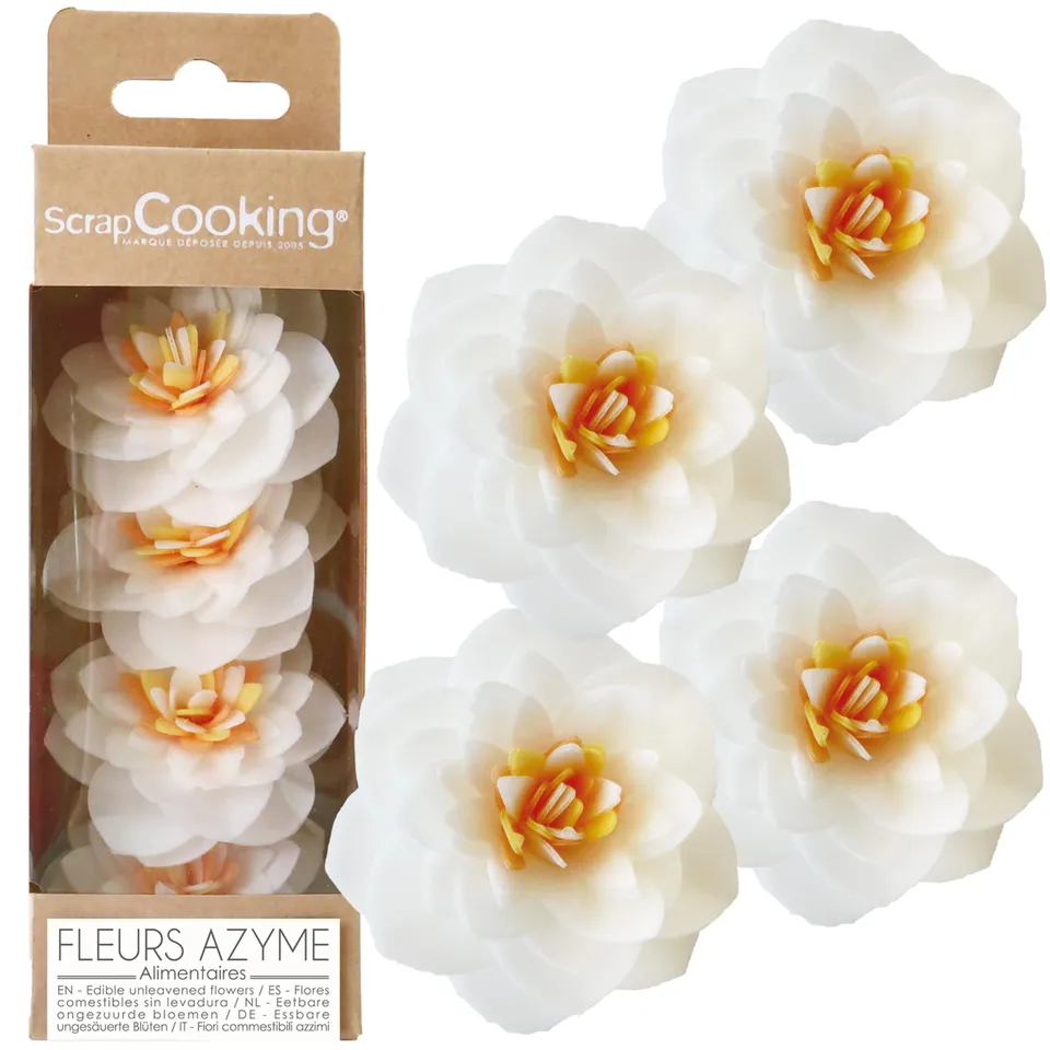 scrapcooking-d-corations-2292-cam-lias-blancs-azyme-x4 image 1