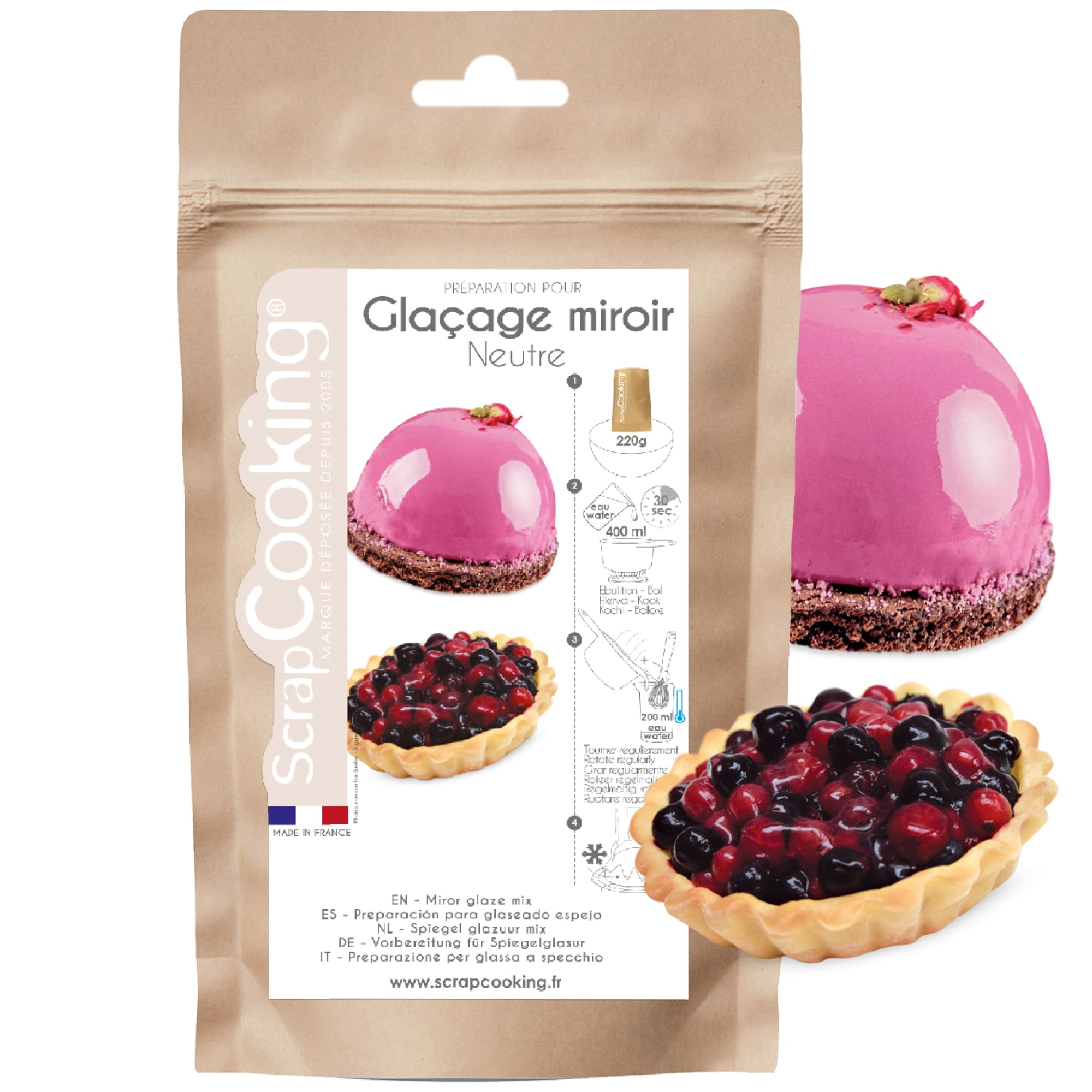 scrapcooking-mix-gla-age-miroir-neutre-brillant-220g image 1