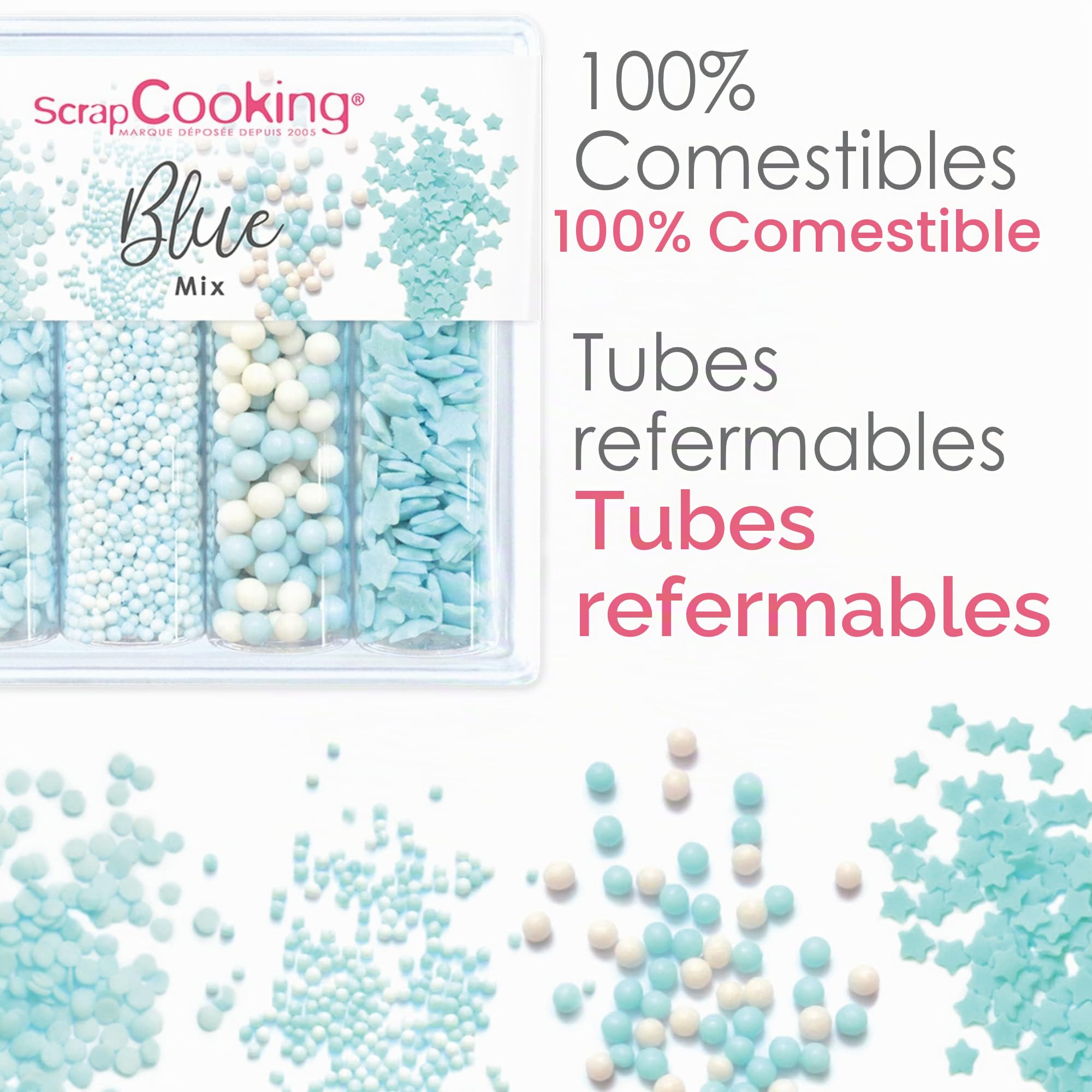 scrapcooking-d-corations-7510-d-cors-sucr-s-blue-mix-64g image 5