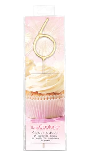 scrapcooking-d-corations-cierge-magique-xxl-chiffre-6-4816-g-teau image 2
