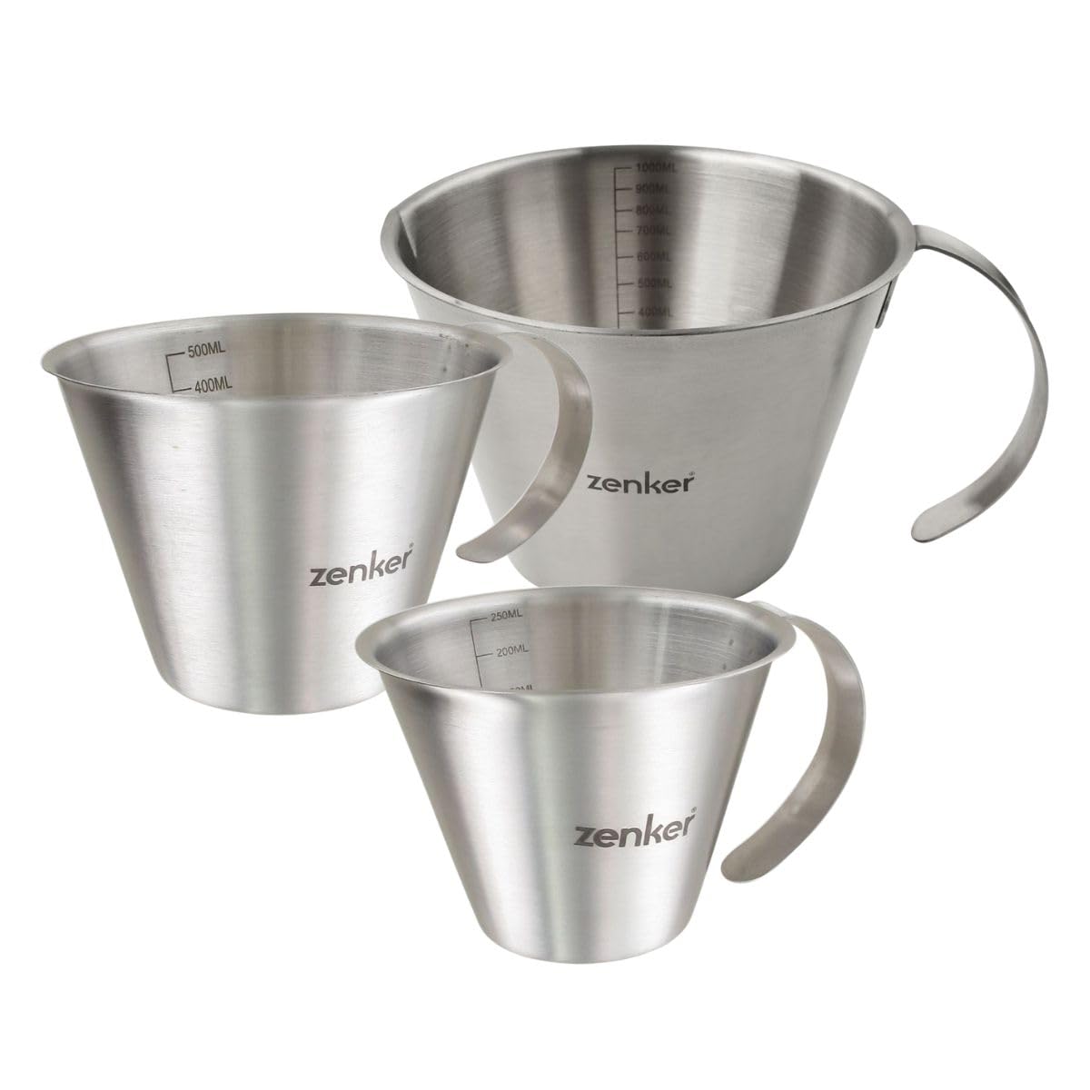 zenker-patisserie-set-3-verres-doseurs-inox-250-500-1000ml image 1