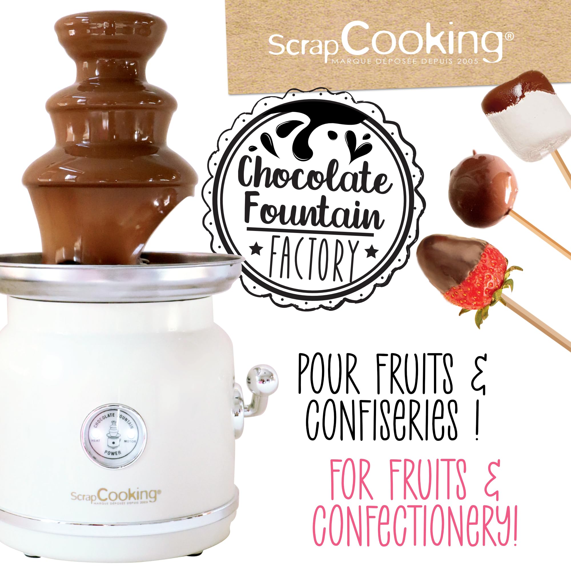 scrapcooking-appareils-3897-fontaine-chocolat-3-tages-inox image 2