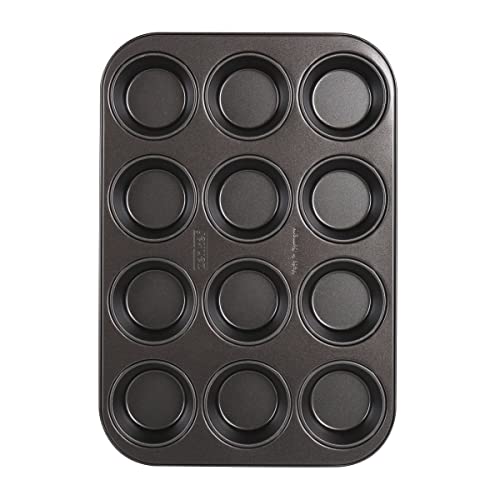 zenker-happy-cupcakes-plaque-12-moules-muffins-antiadh-sif-noir image 3