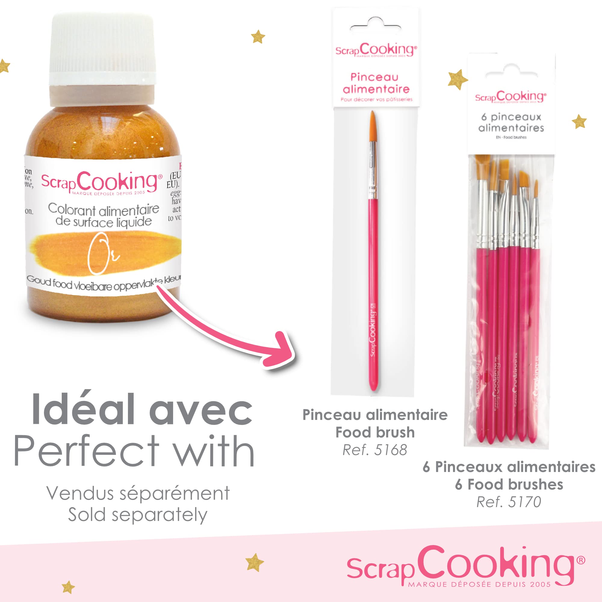 scrapcooking-colorants-4240-colorant-liquide-dor-20g image 7