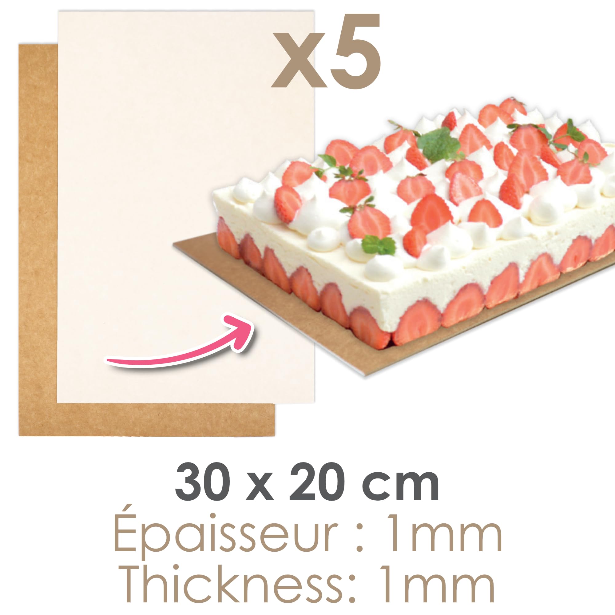 scrapcooking-mat-riel-supports-g-teaux-carton-30x20-cm-lot-5 image 3
