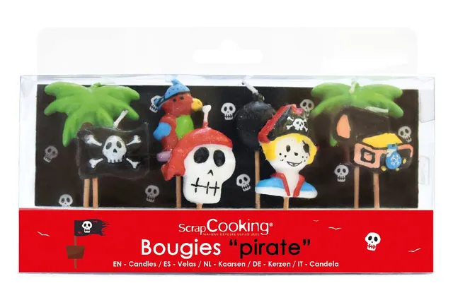 scrapcooking-d-corations-5000-bougies-pirates-x8-multicolore image 1