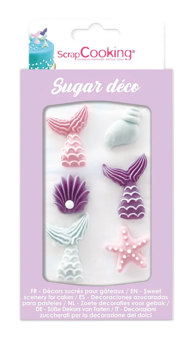 scrapcooking-d-corations-7012-d-cor-sucre-sir-ne-15-g-queues-coquillages image 1