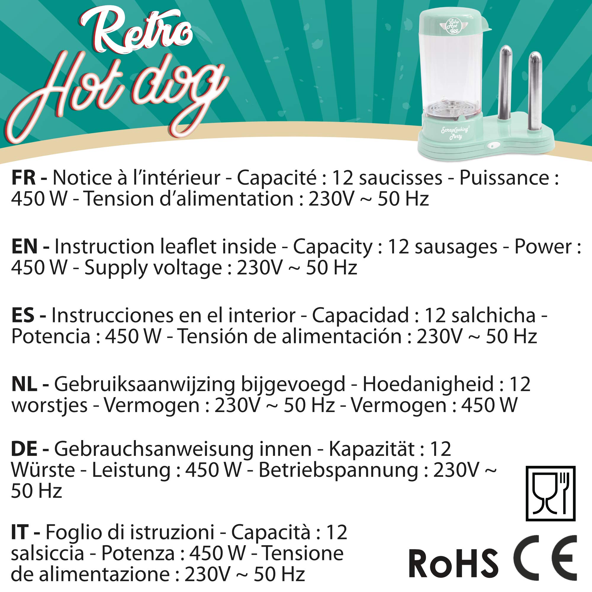 scrapcooking-0601-machine-hot-dog-vert-12-saucisses-r-tro image 7