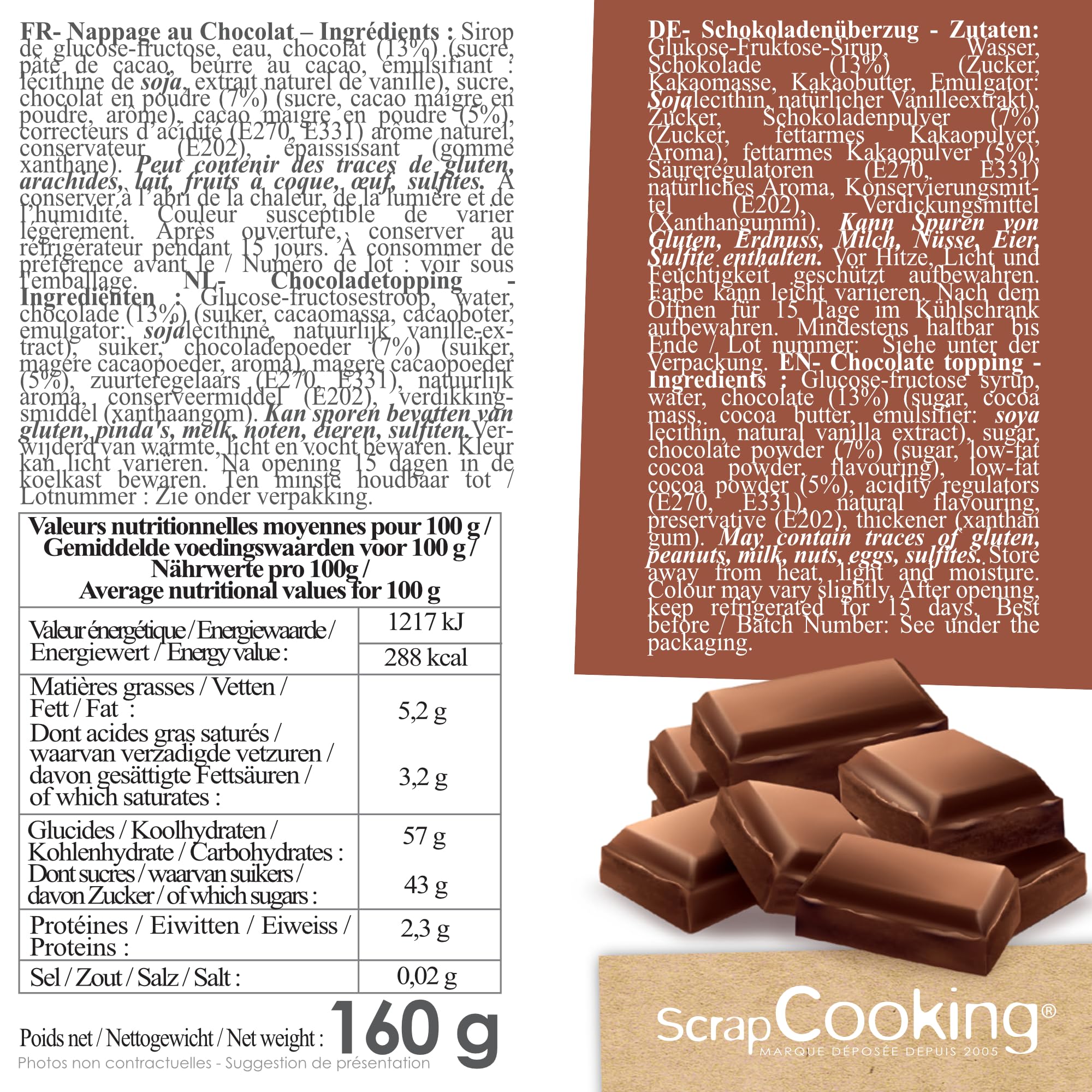scrapcooking-ingr-dients-nappage-chocolat-8563-topping-160-g image 2