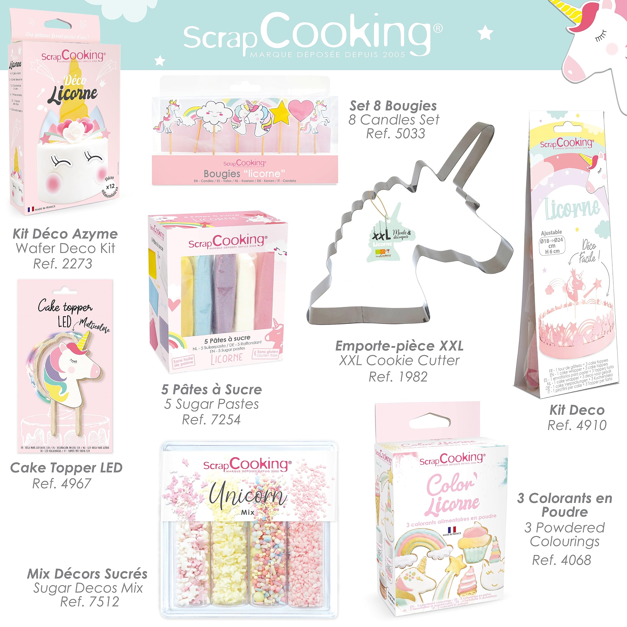 scrapcooking-7254-p-tes-sucre-licorne-5x80-g-pastel image 7