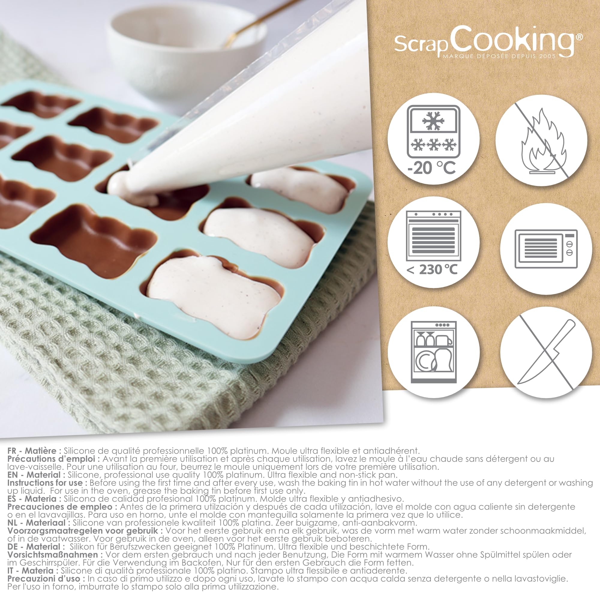 scrapcooking-moules-6723-moule-silicone-oursons-12-vert-d-eau image 5