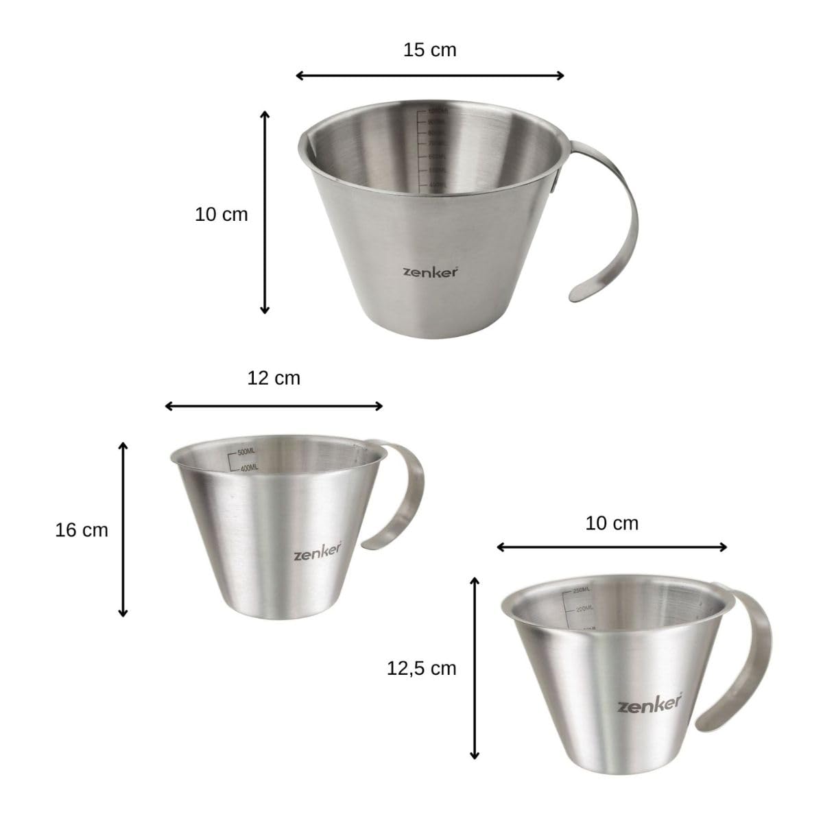 zenker-patisserie-set-3-verres-doseurs-inox-250-500-1000ml image 3