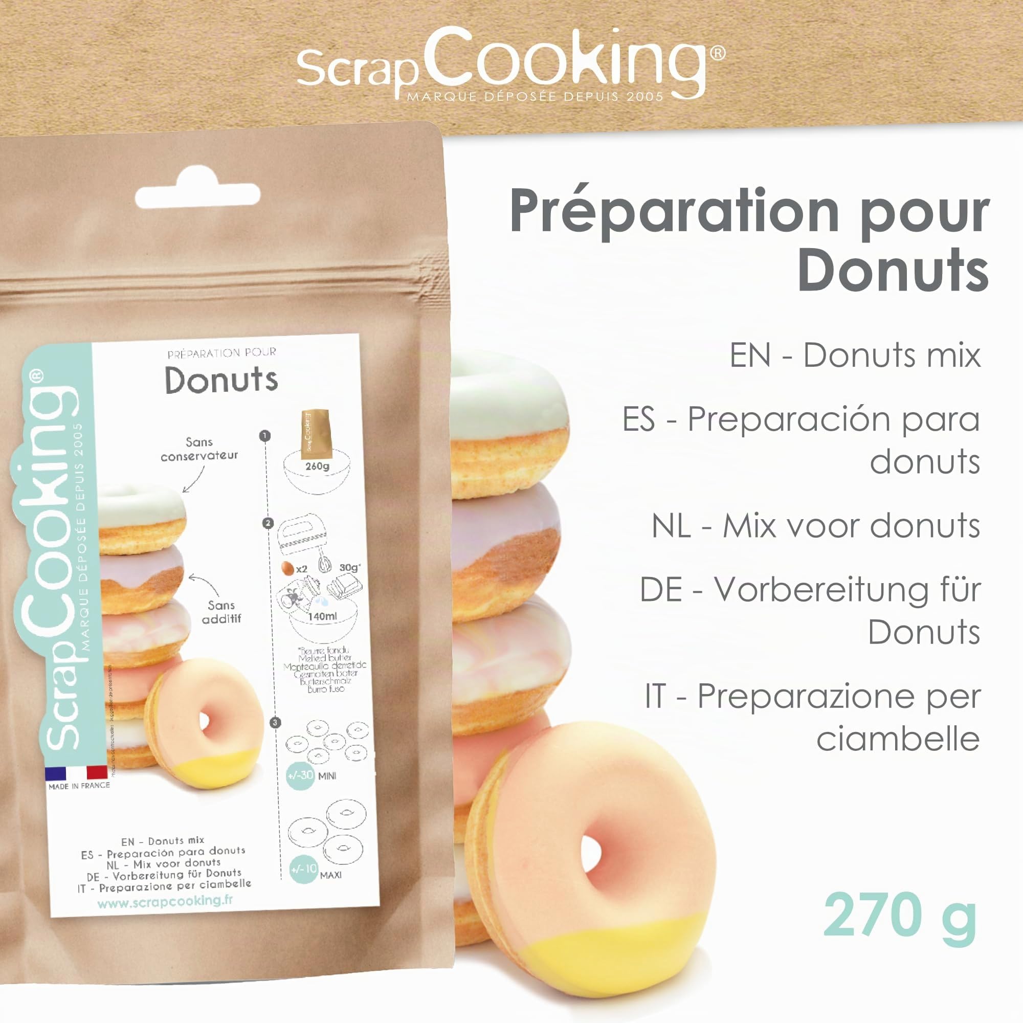 scrapcooking-pr-paration-donuts-270g-mix-p-tissier-8536 image 4