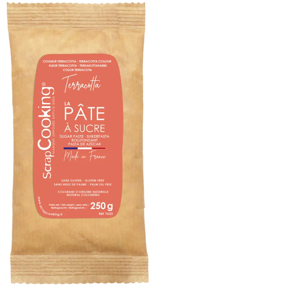 scrapcooking-p-tes-sucre-terracotta-250-g-naturel-france image 1