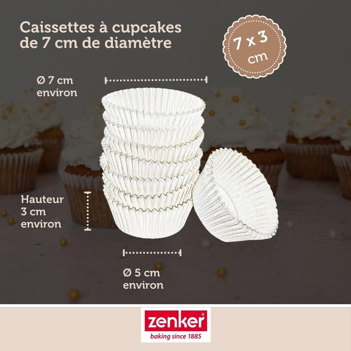 zenker-happy-cupcakes-43436-moules-muffins-papier-x100-blanc image 3