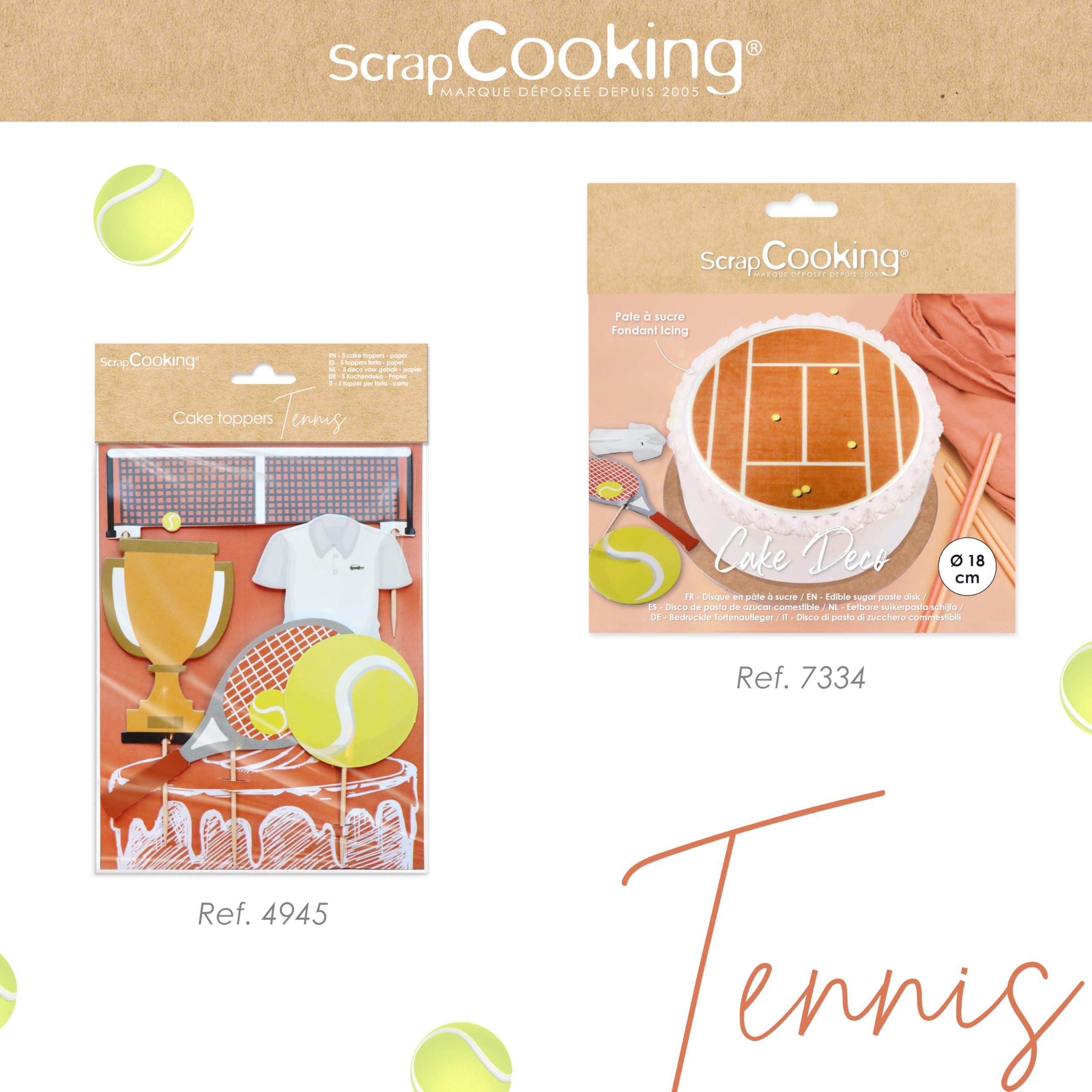 scrapcooking-4945-cake-toppers-tennis-papier-x5 image 6