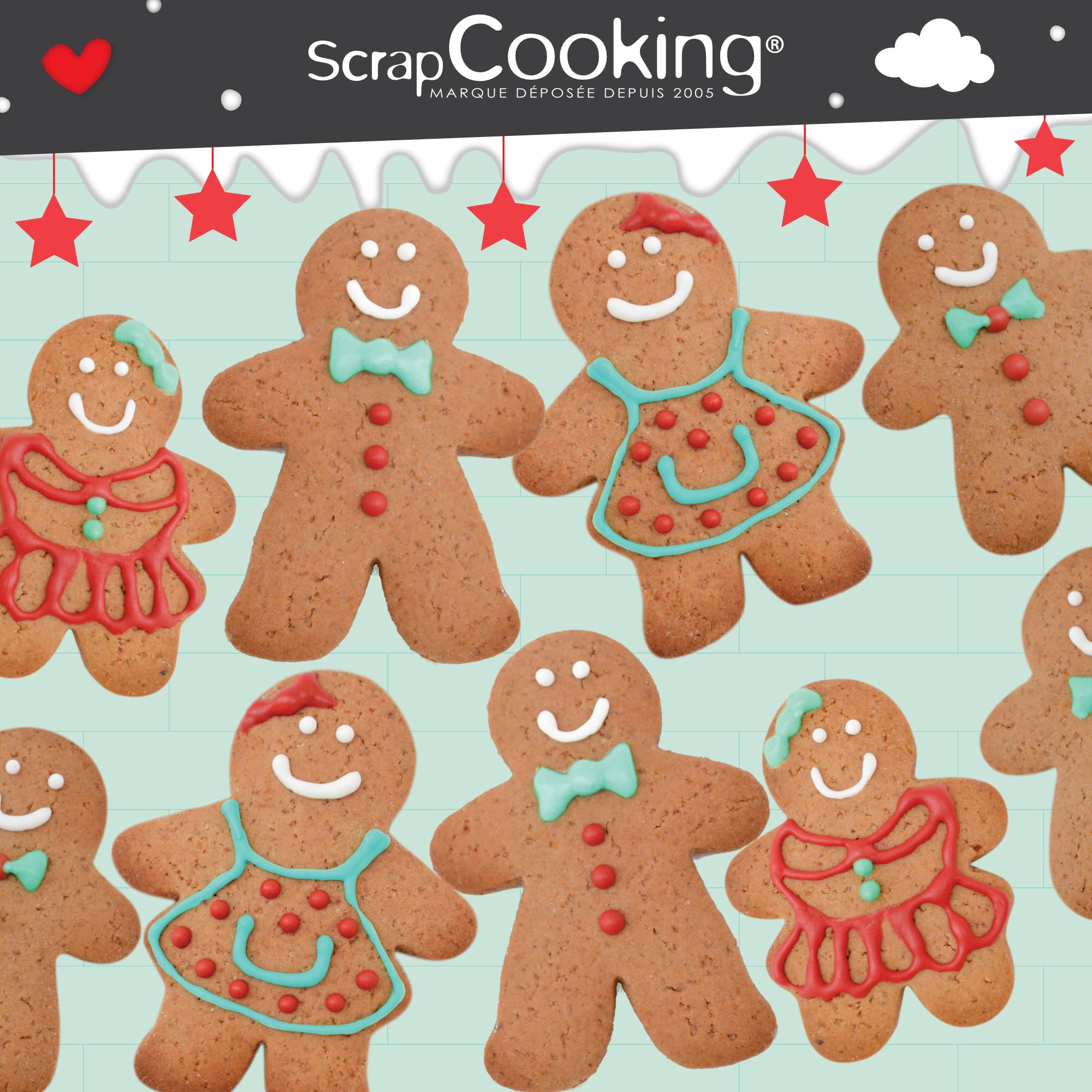 scrapcooking-emporte-pi-ces-pain-d-pices-inox-lot-de-4 image 2