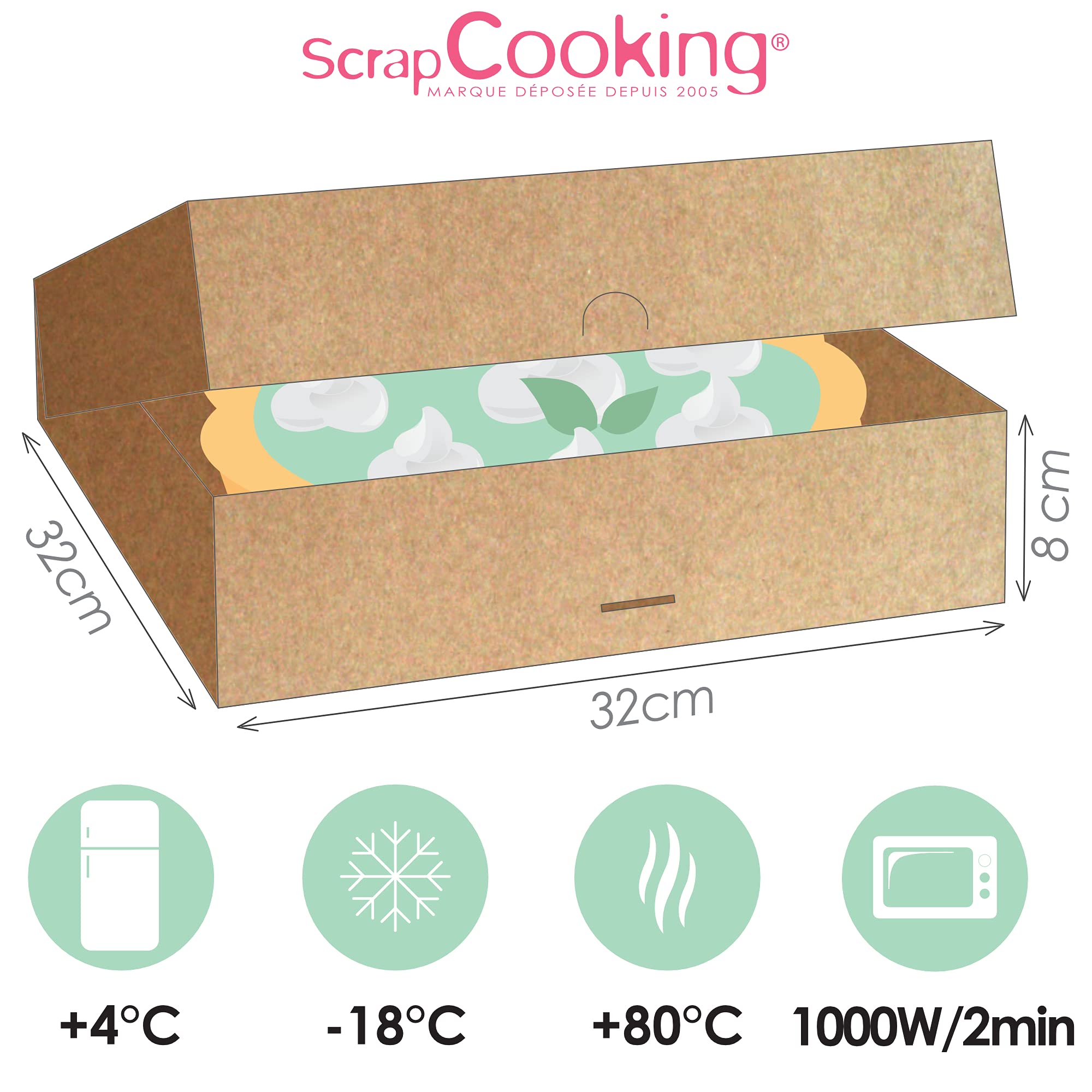 scrapcooking-bo-te-g-teau-kraft-32x32-lot-2 image 5