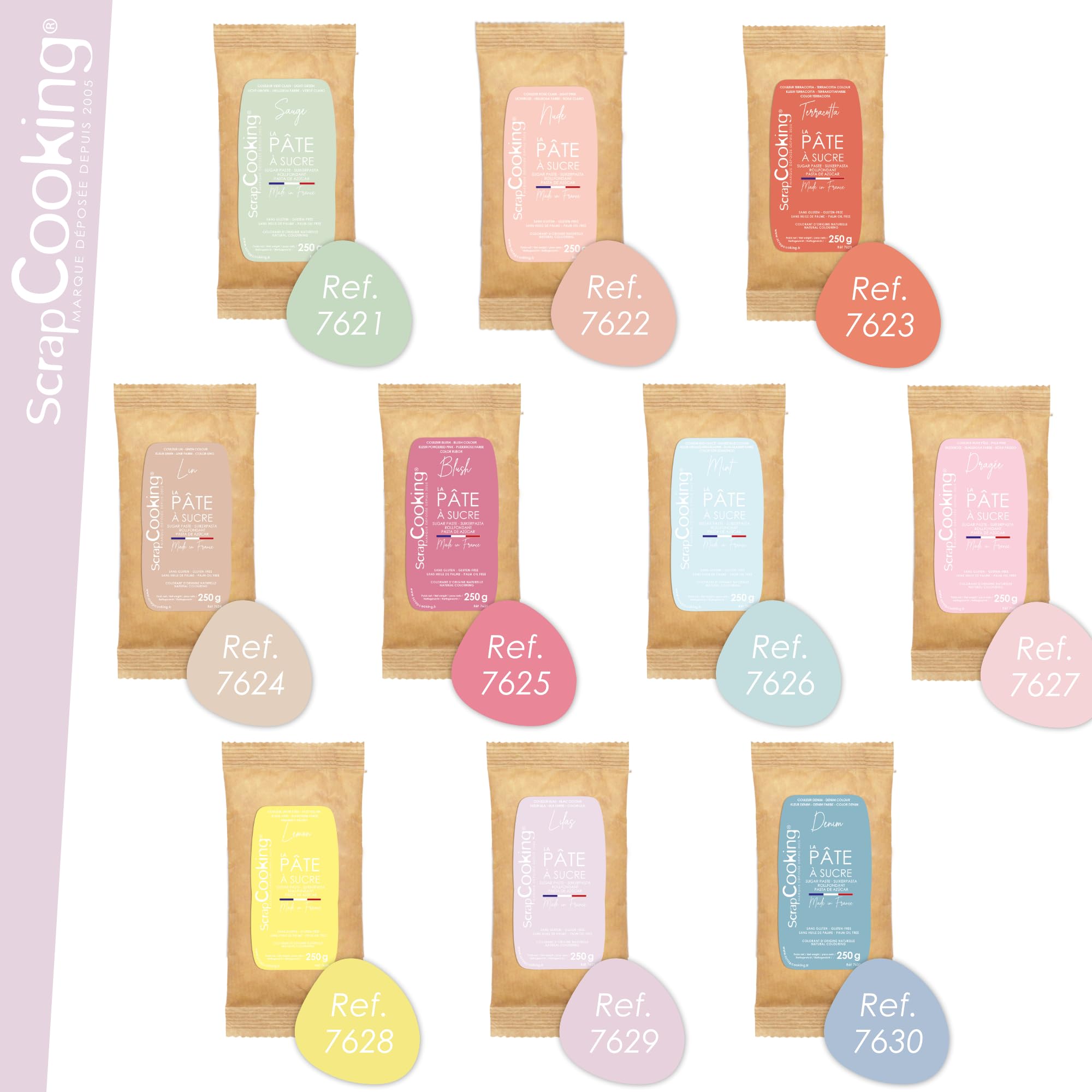 scrapcooking-p-tes-sucre-p-te-sucre-lilas-250-g-sans-gluten image 7