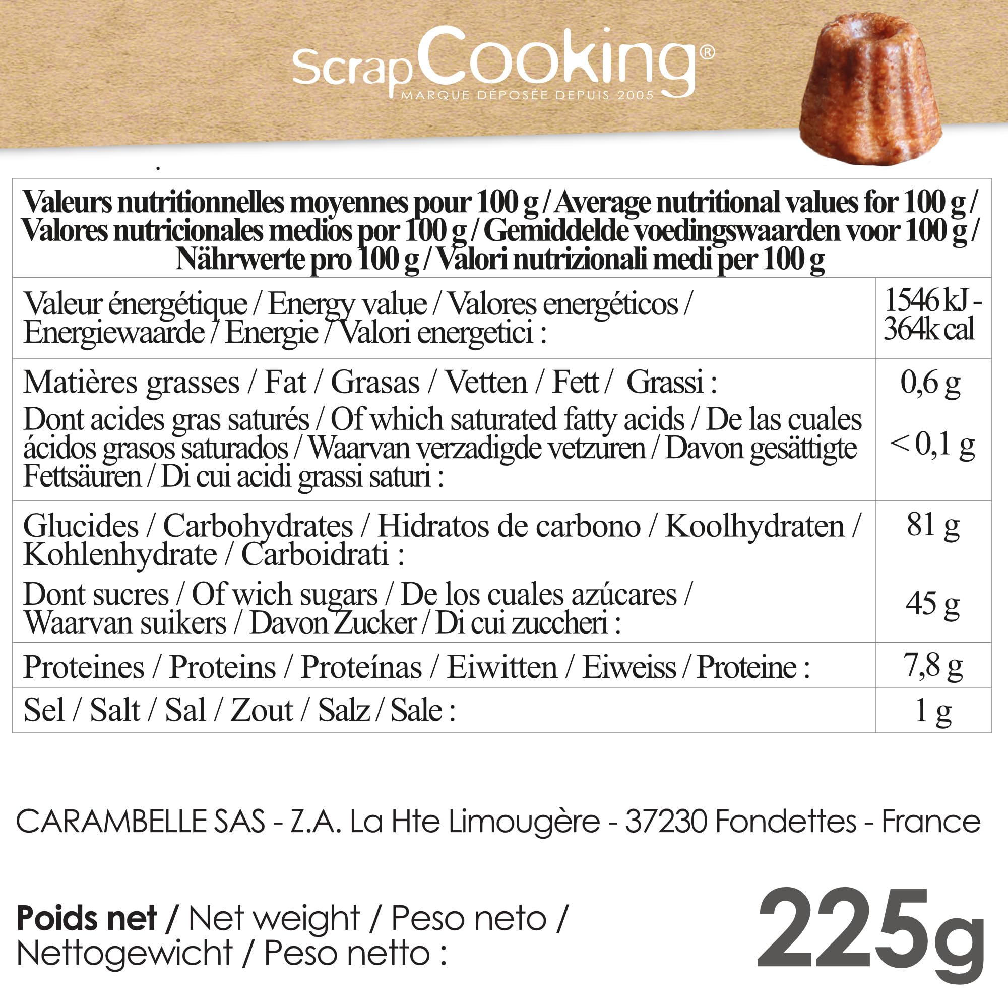 scrapcooking-ingr-dients-pr-paration-cannel-s-225g-vanille-caram-lis-e image 2