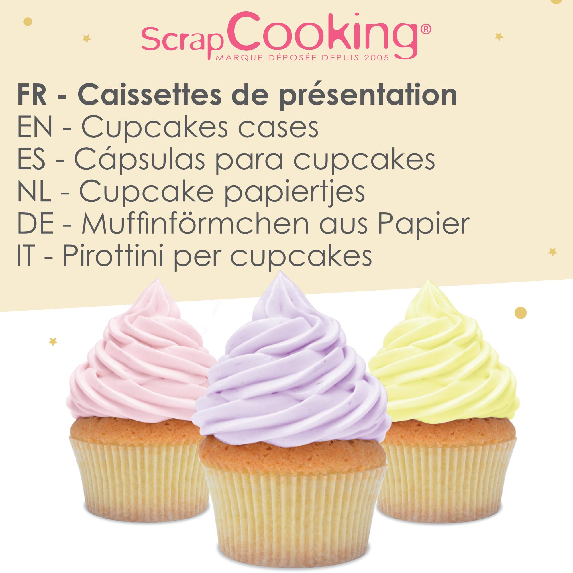 scrapcooking-mat-riel-4909-caissettes-cupcakes-blanches-x36-cuisson image 2