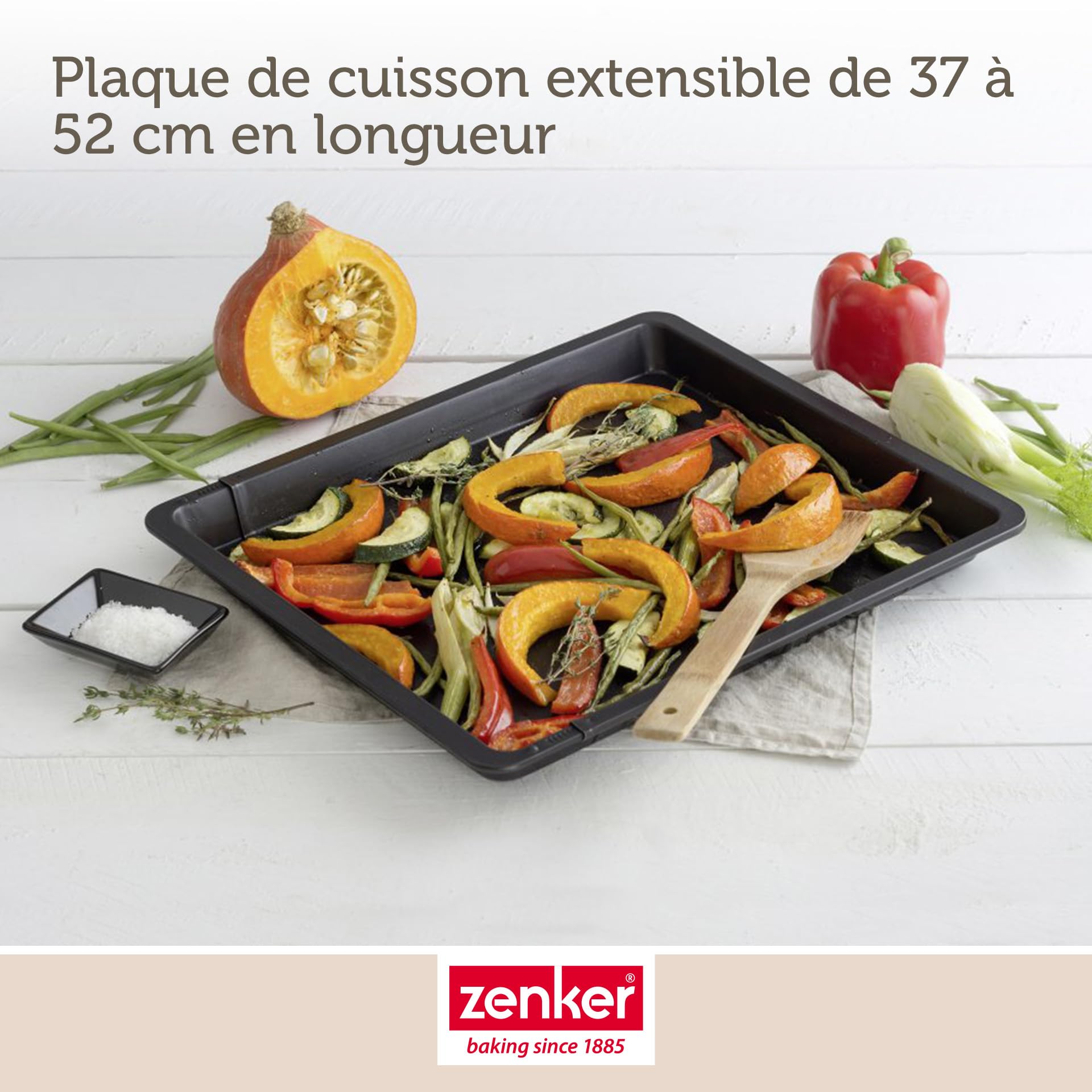 zenker-black-metallic-plaque-pizza-extensible-37-52-cm image 4