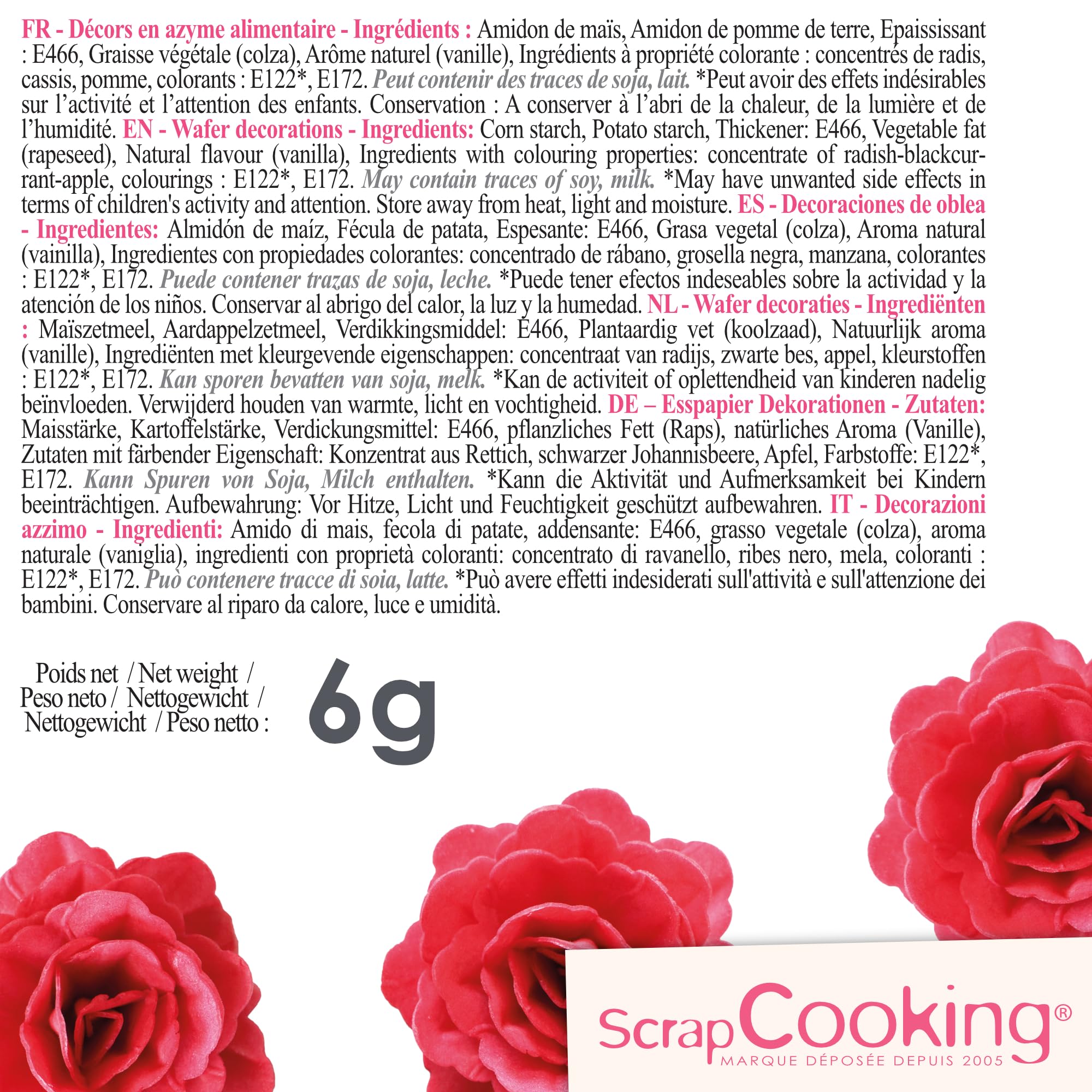 scrapcooking-d-corations-2293-fleurs-comestibles-roses-rouges-3-pi-ces image 5
