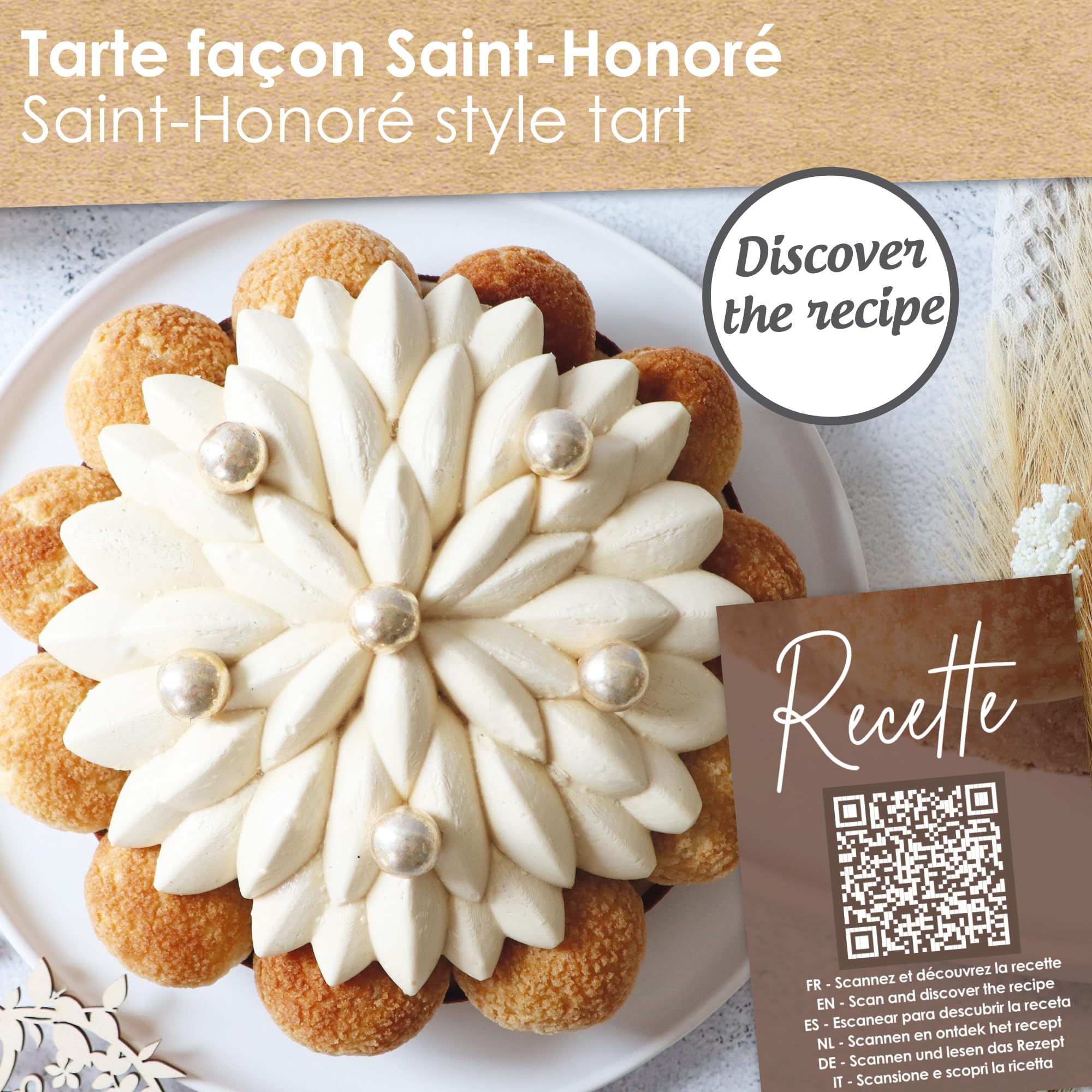 scrapcooking-moules-saint-honor-silicone-21-cm-blanc image 6