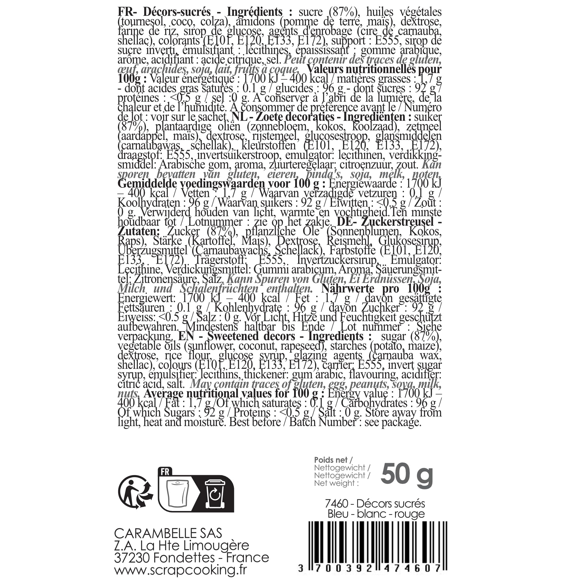scrapcooking-d-corations-7460-d-cors-sucr-s-france-50-g image 7