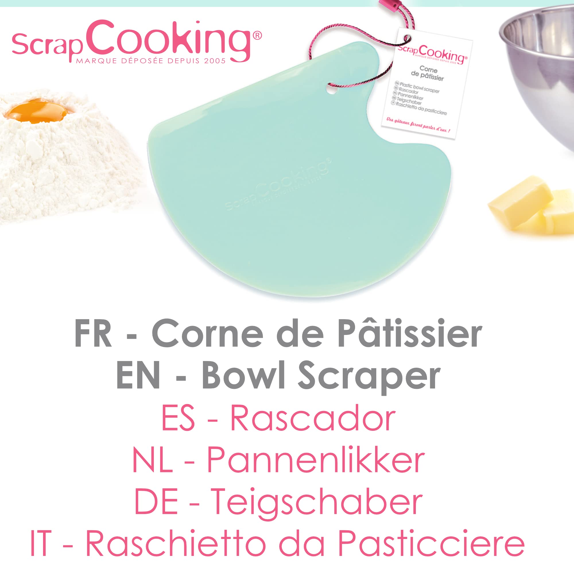 scrapcooking-mat-riel-5173-corne-p-tisserie-vert-d-eau image 2