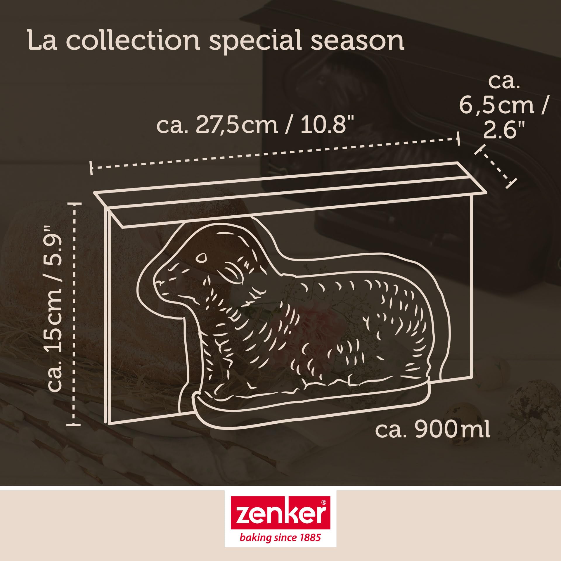 zenker-special-season-lot-2-moules-agneau-pascal-3d-acier-900-ml image 4