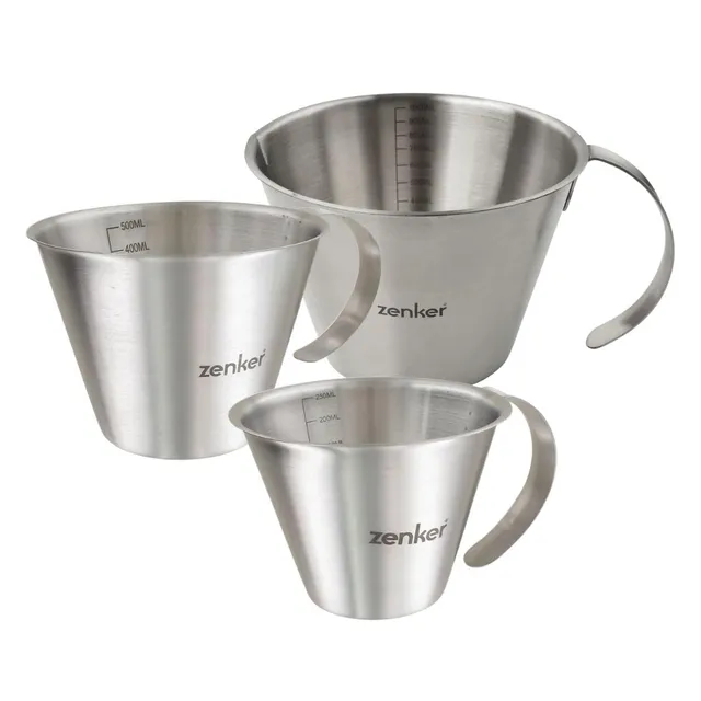 zenker-patisserie-set-3-verres-doseurs-inox-250-500-1000ml image 1